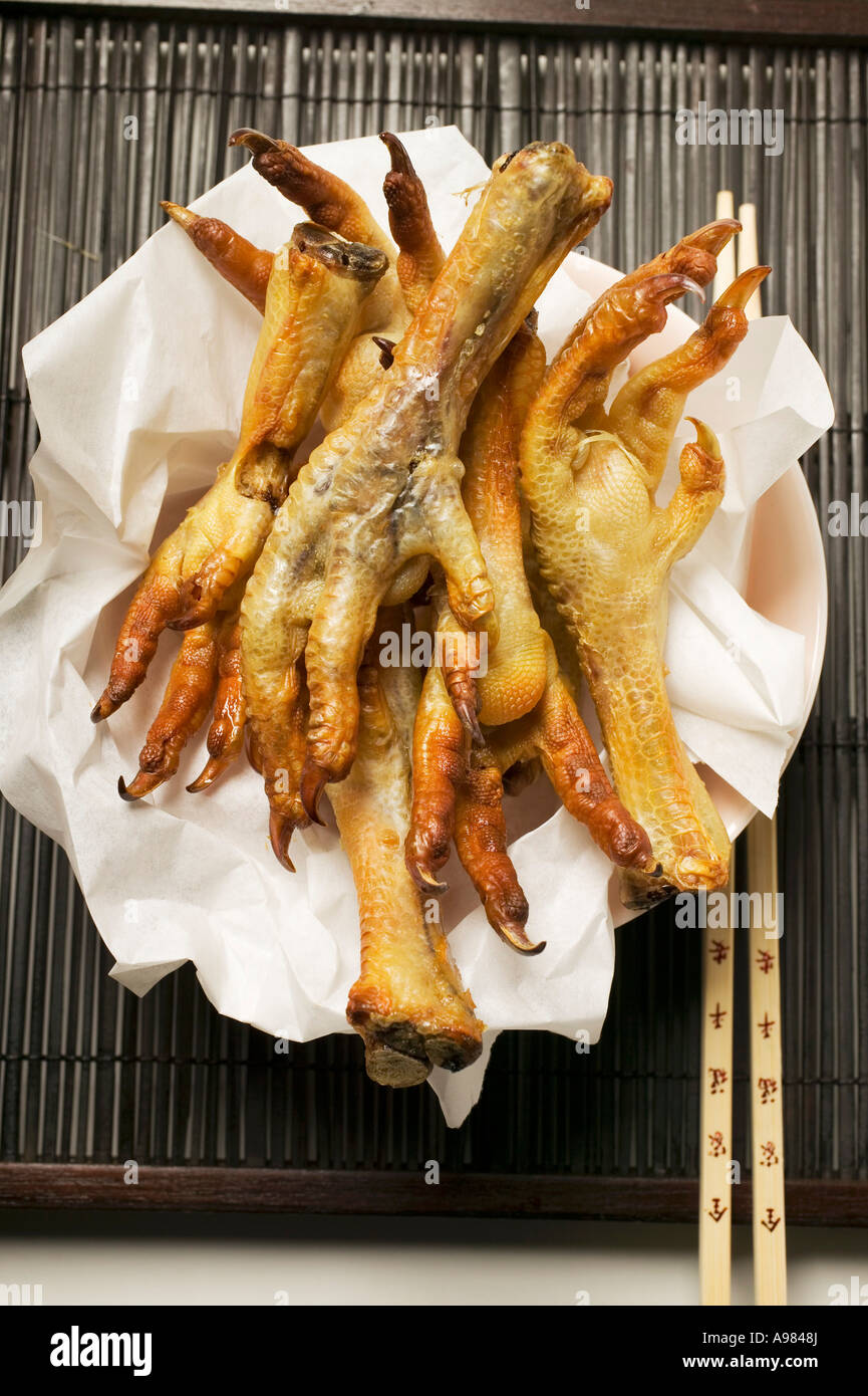 Deep fried chicken feet on paper Asia FoodCollection Stock Photo Alamy