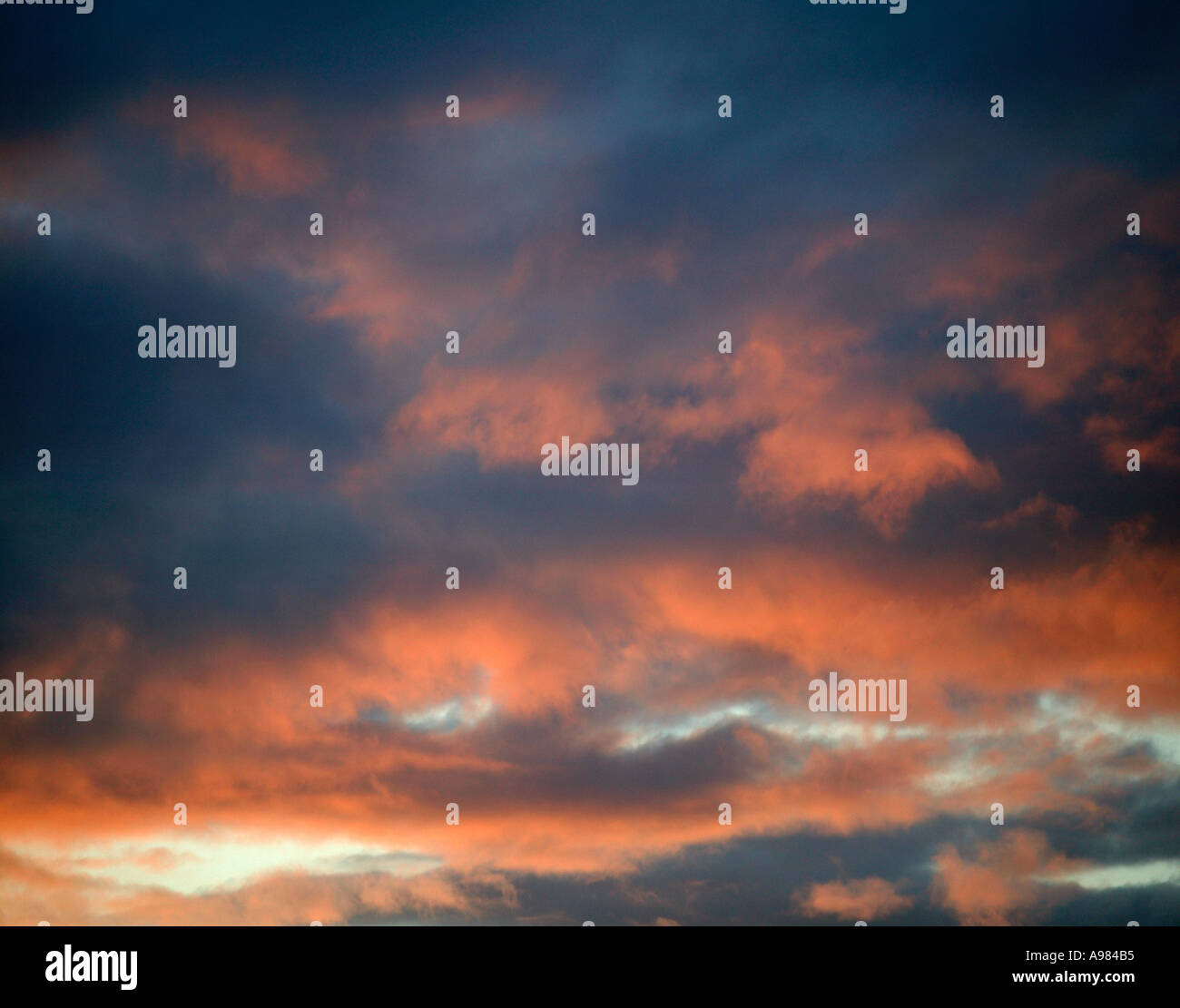PINK CLOUDS AT SUNSET Stock Photo Alamy