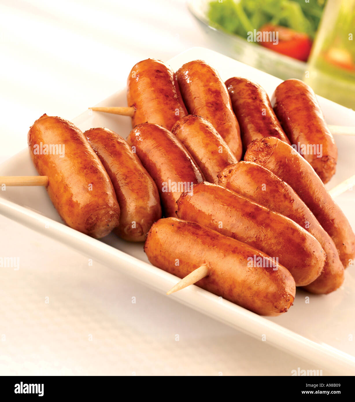 COCKTAIL SAUSAGES Stock Photo