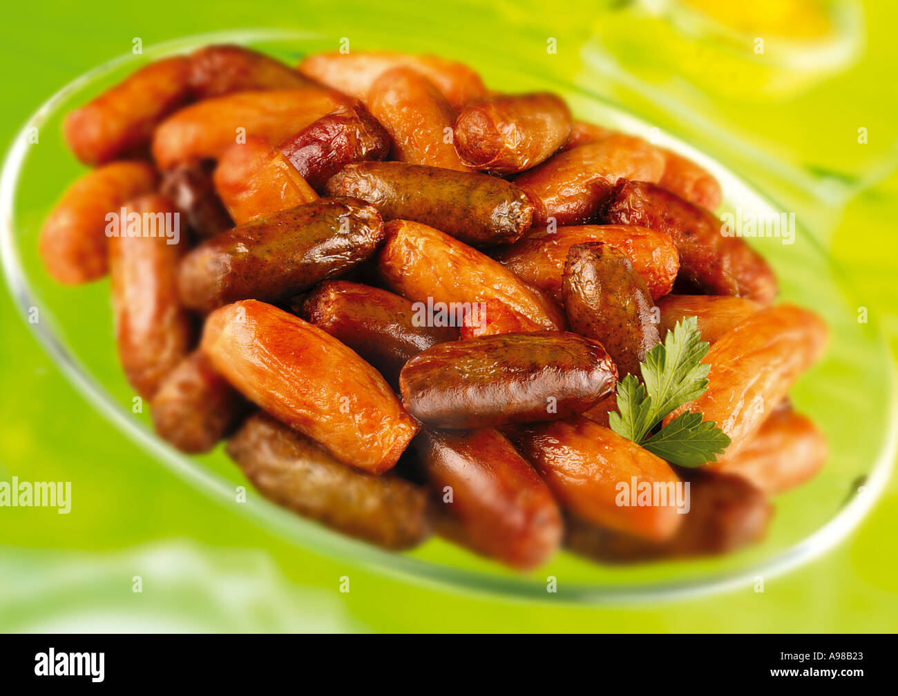 COCKTAIL SAUSAGES Stock Photo