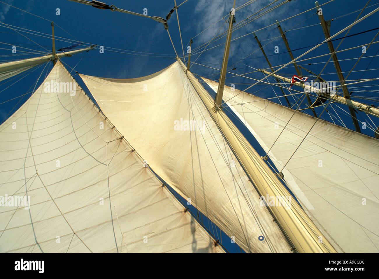 Cruises, Clipper Ships, Mast and sails, Star Flyer Stock Photo - Alamy