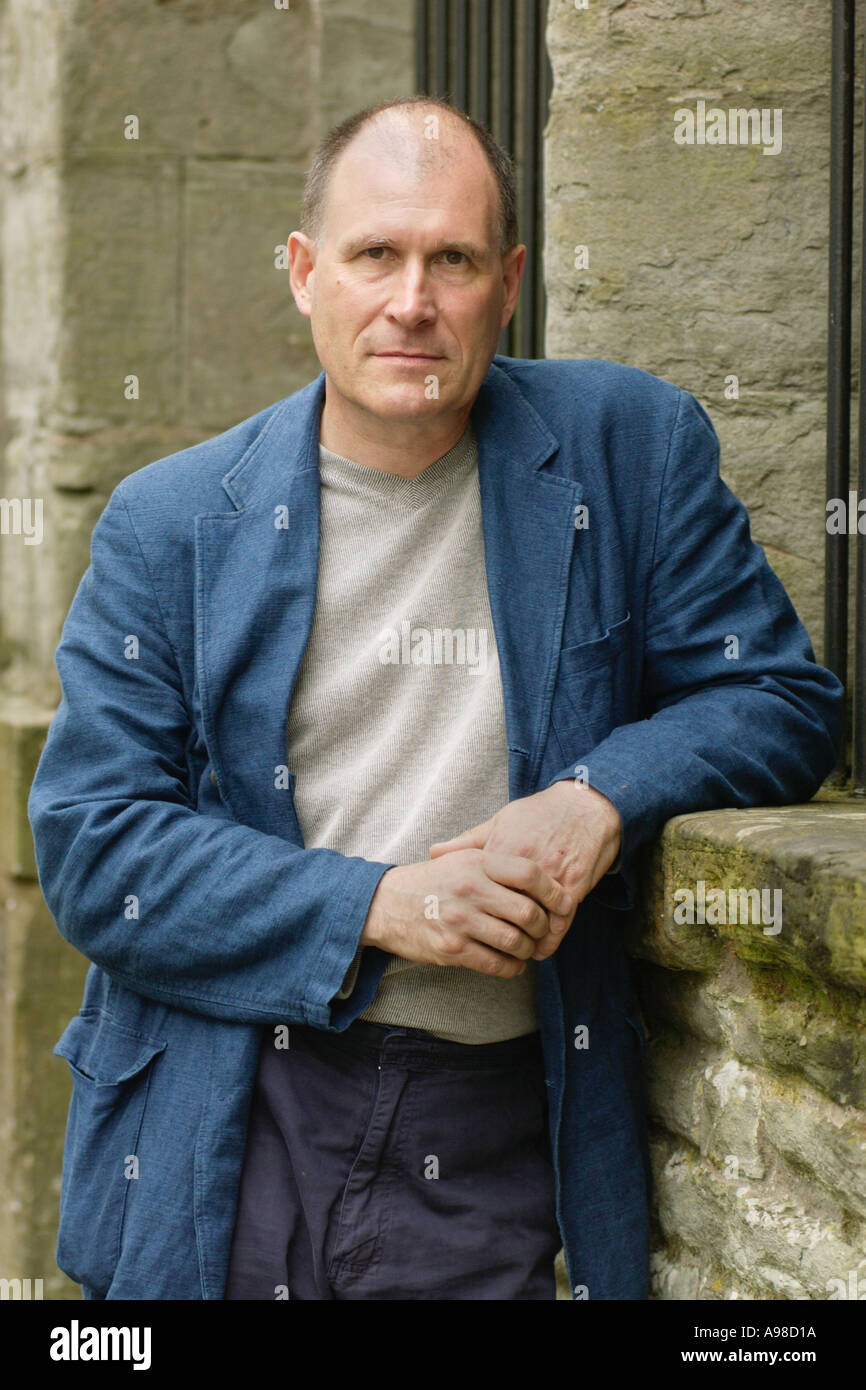 William Nicholson British screenwriter, playwright, author & novelist pictured at Hay Festival 2002 Powys Wales UK Stock Photo