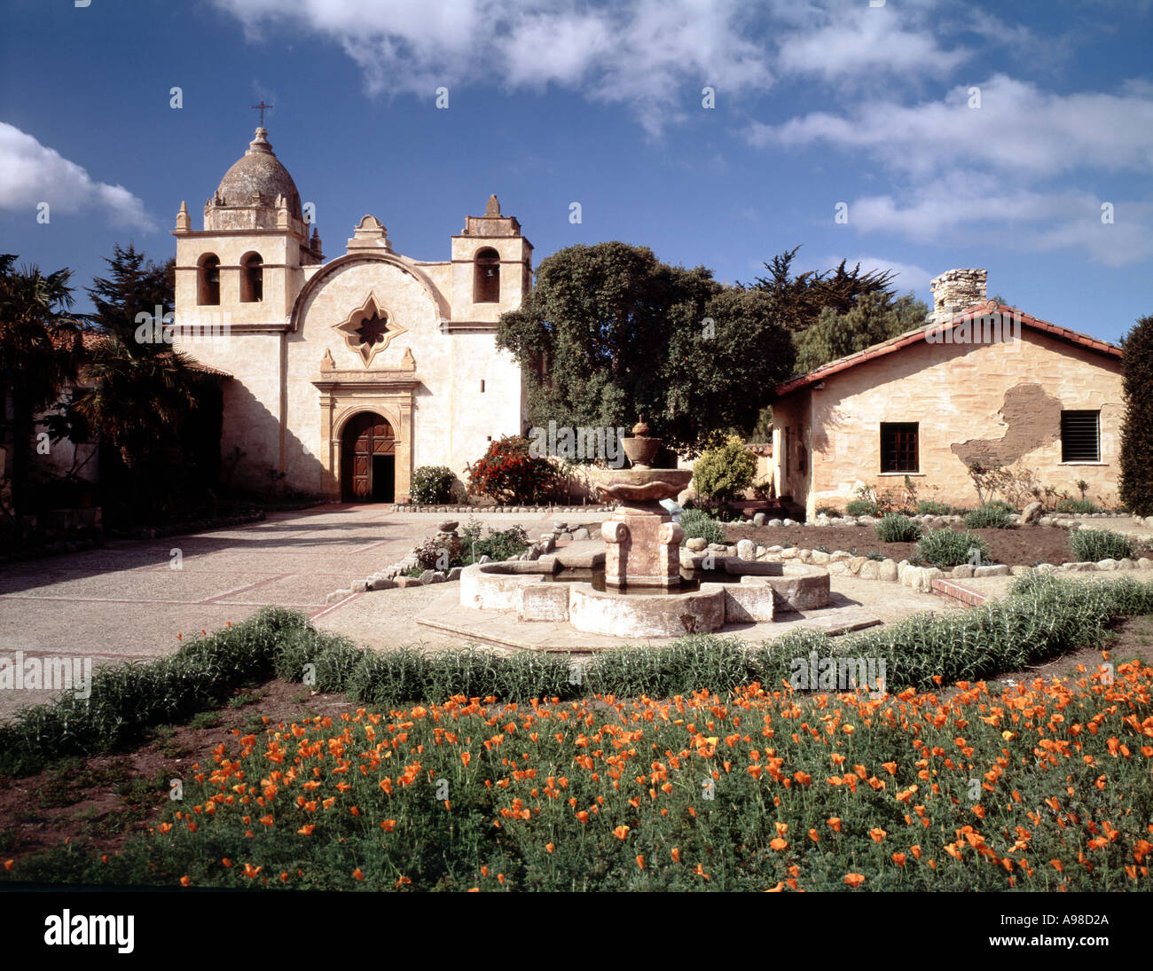 Carmel Mission SAN CARLOS BOROMEO located in Carmel California on the