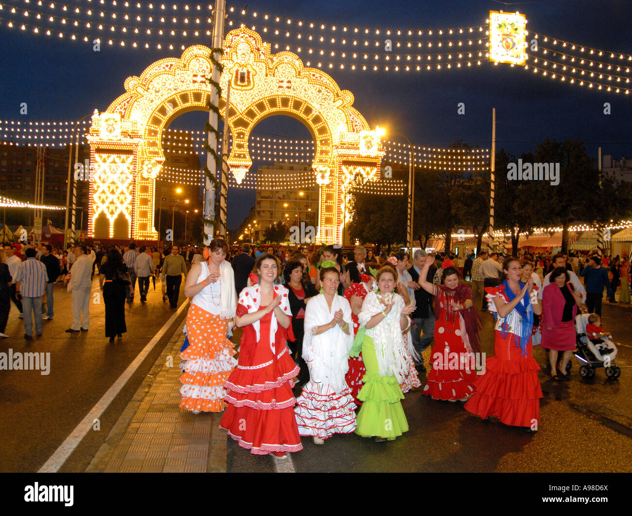 Feria de Abril festival Seville, Spain Stock Photo Alamy