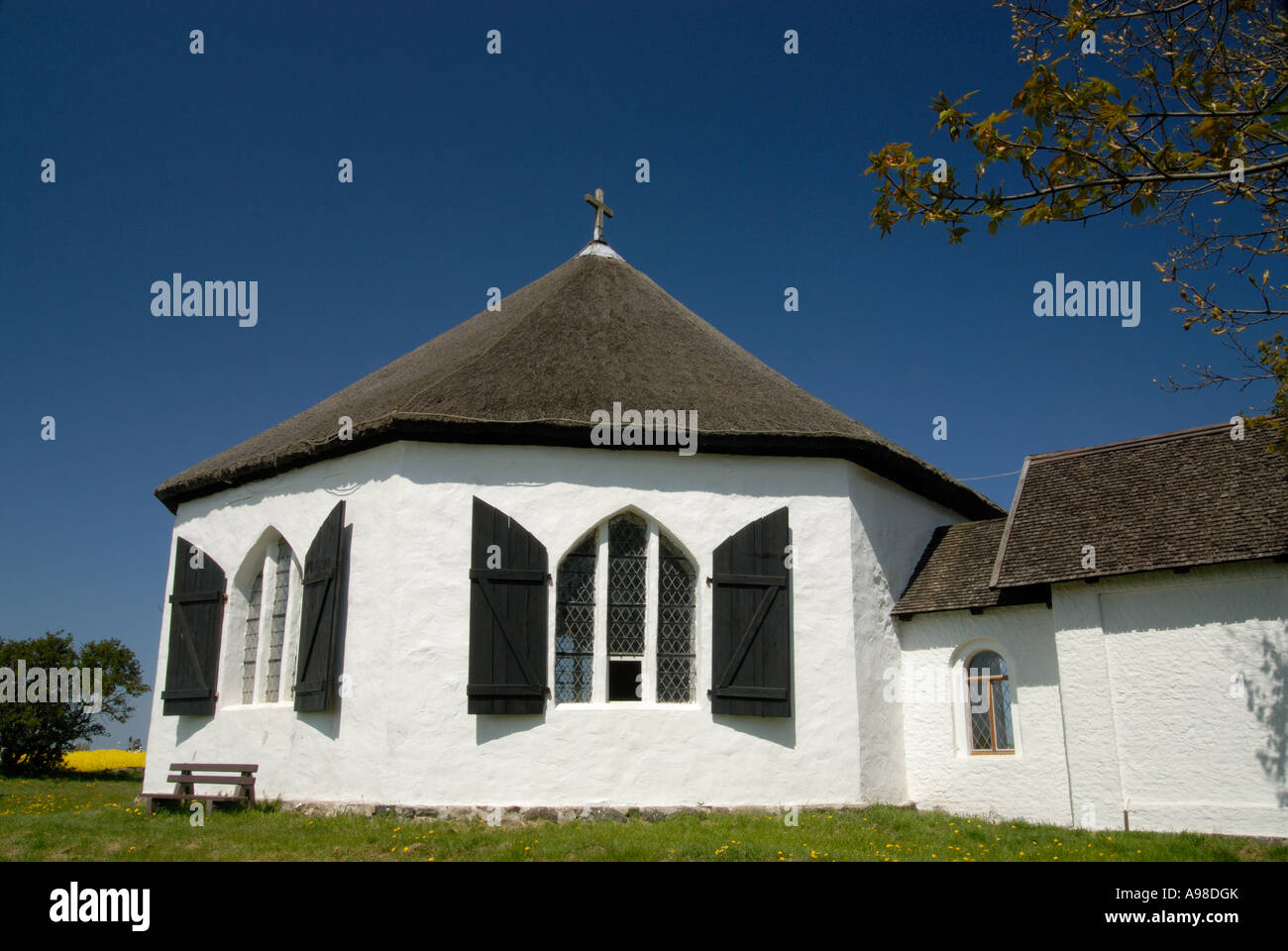 Chapel of Vitt, island of Ruegen, Germany Stock Photo