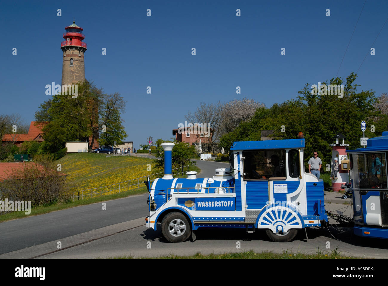 Kap Arkona lighthouse, Baltic island of Ruegen, Germany Stock Photo