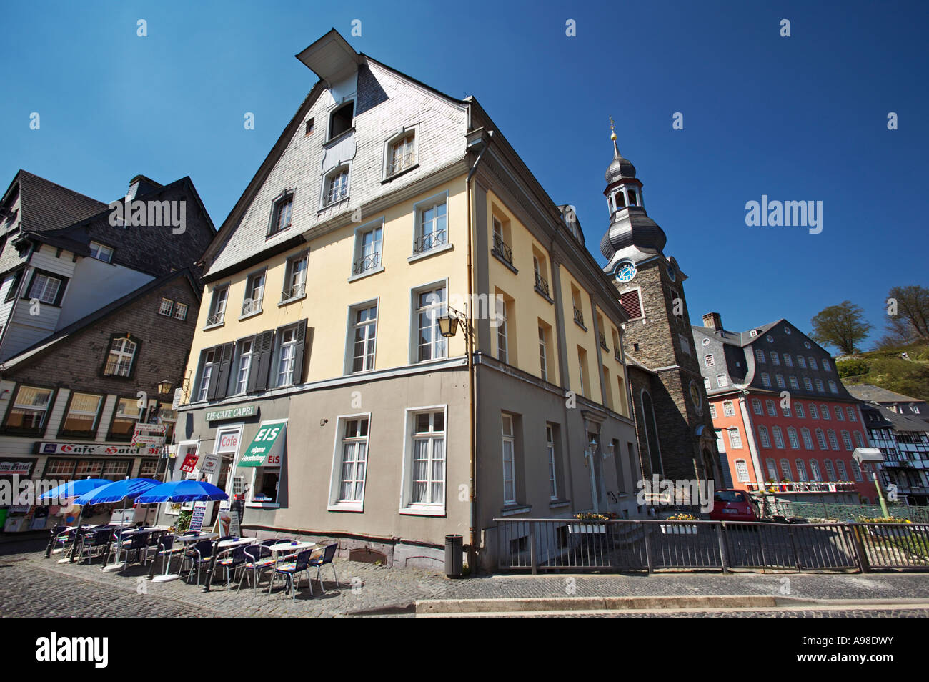 Cafe Restaurant Church And The Rotes Haus Monschau Eifel Region