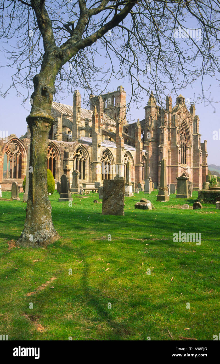 A Historic Scotland property Melrose Abbey at Melrose in the Scottish