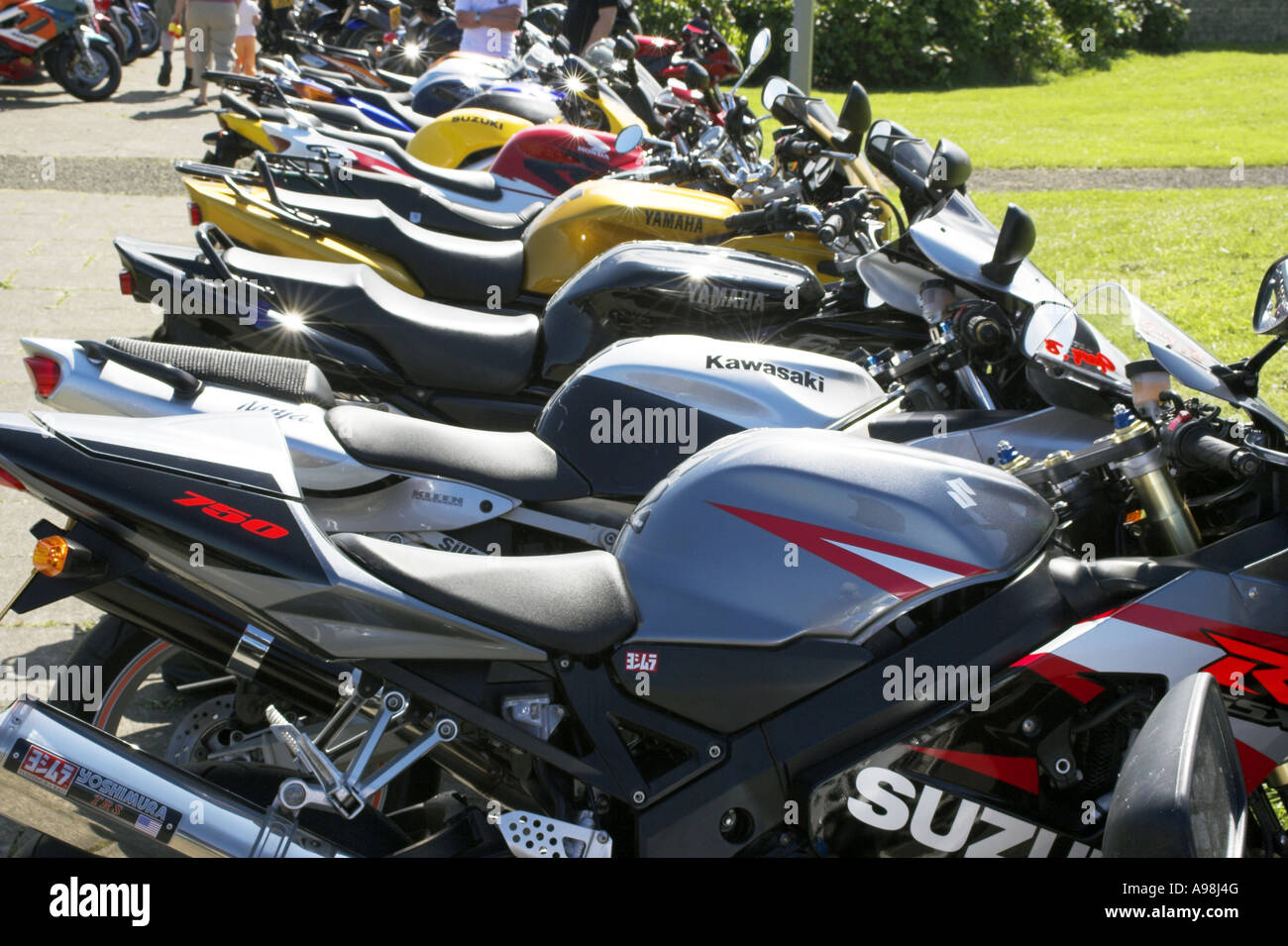 Motorcycles Portrush Northern Ireland May 2007 Stock Photo Alamy