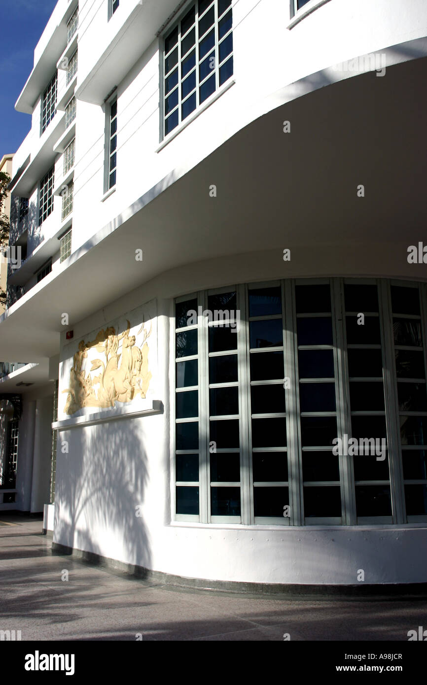 Curated visual reference: Fresh Look at South Beach Deco Stock Photo