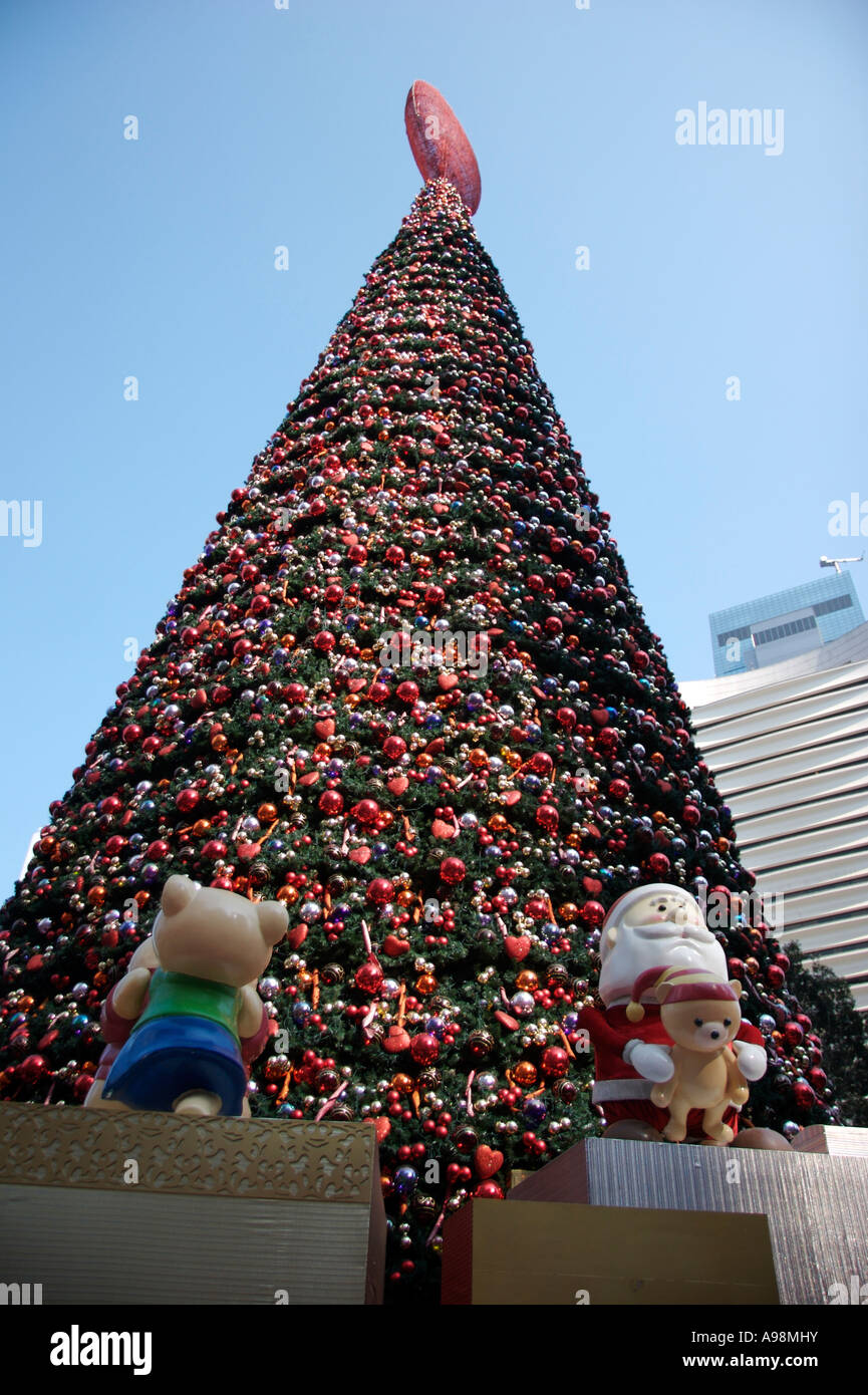 A Christmas tree in Hong Kong, China Stock Photo Alamy