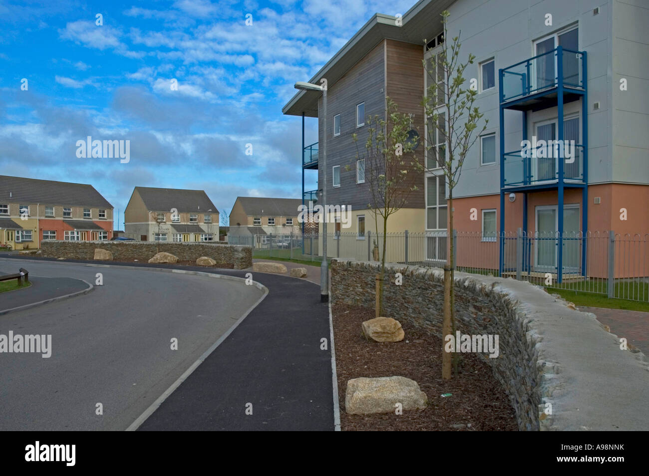 new affordable housing in camborne,cornwall,england Stock Photo Alamy