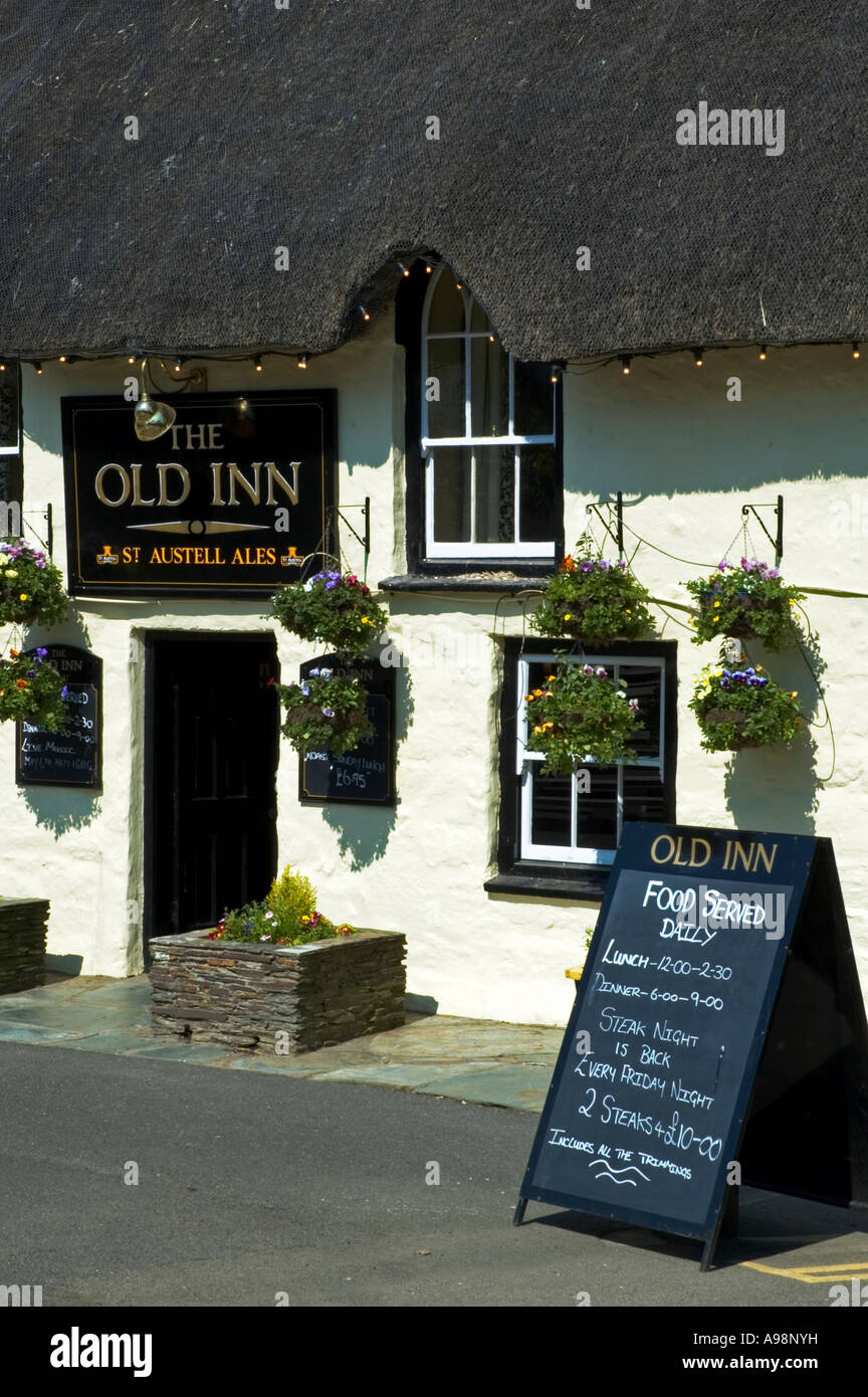 the old inn at mullion,cornwall,england Stock Photo