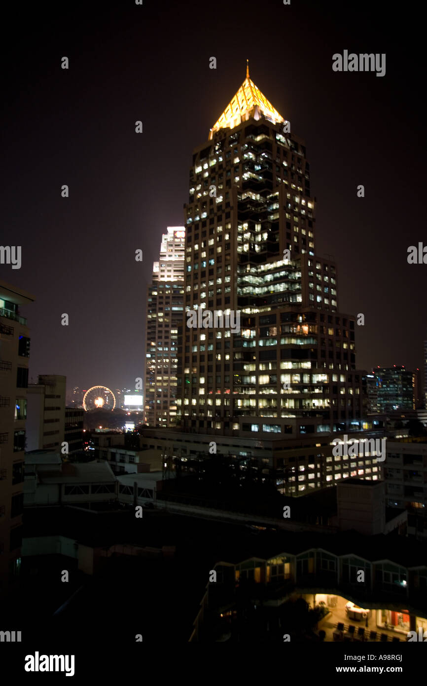 Bangkok Skyline at night Stock Photo - Alamy