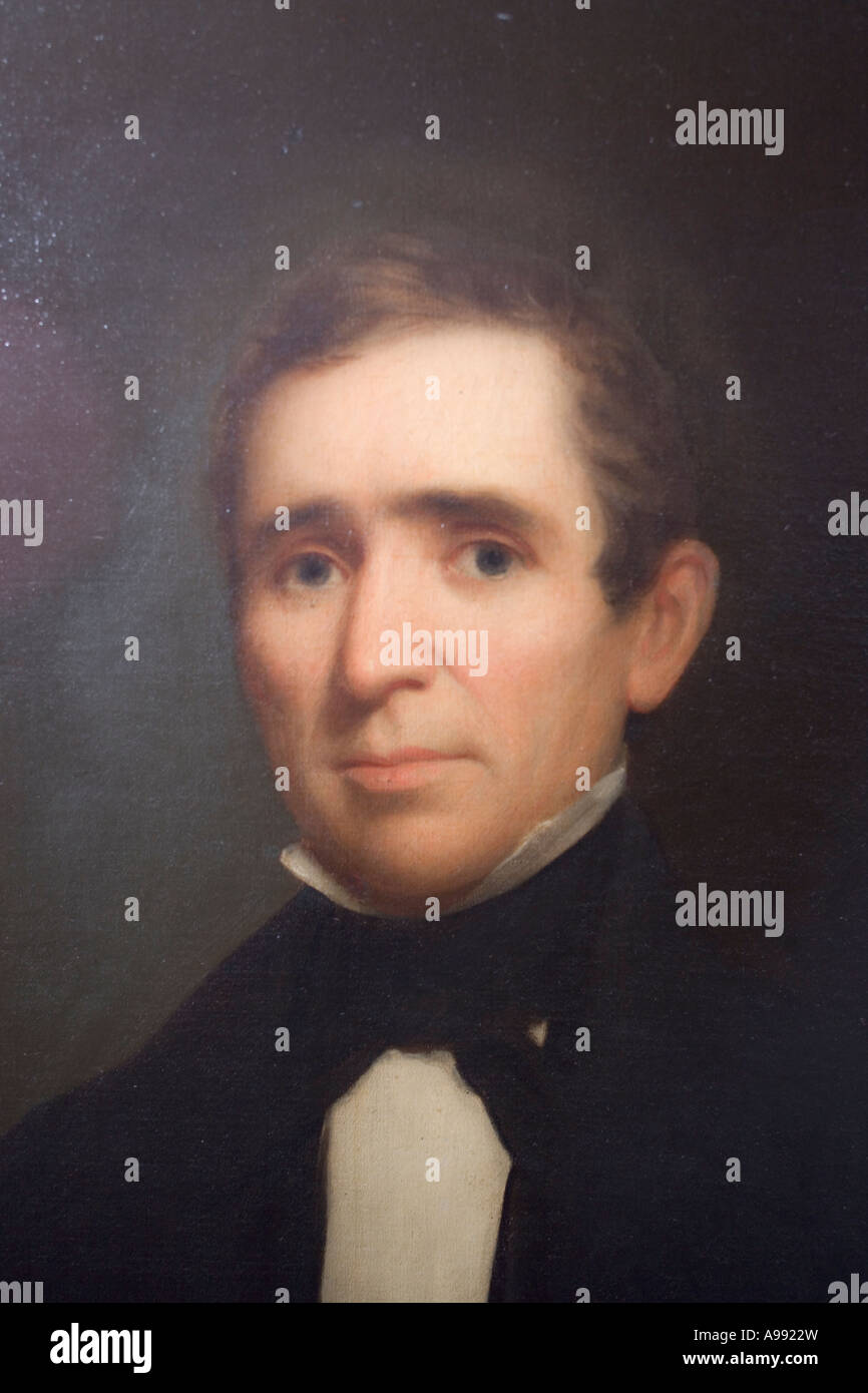 Painting of Charles Goodyear inventor of the Rubber tire By Nathaniel Jocelyn in 1850s Stock