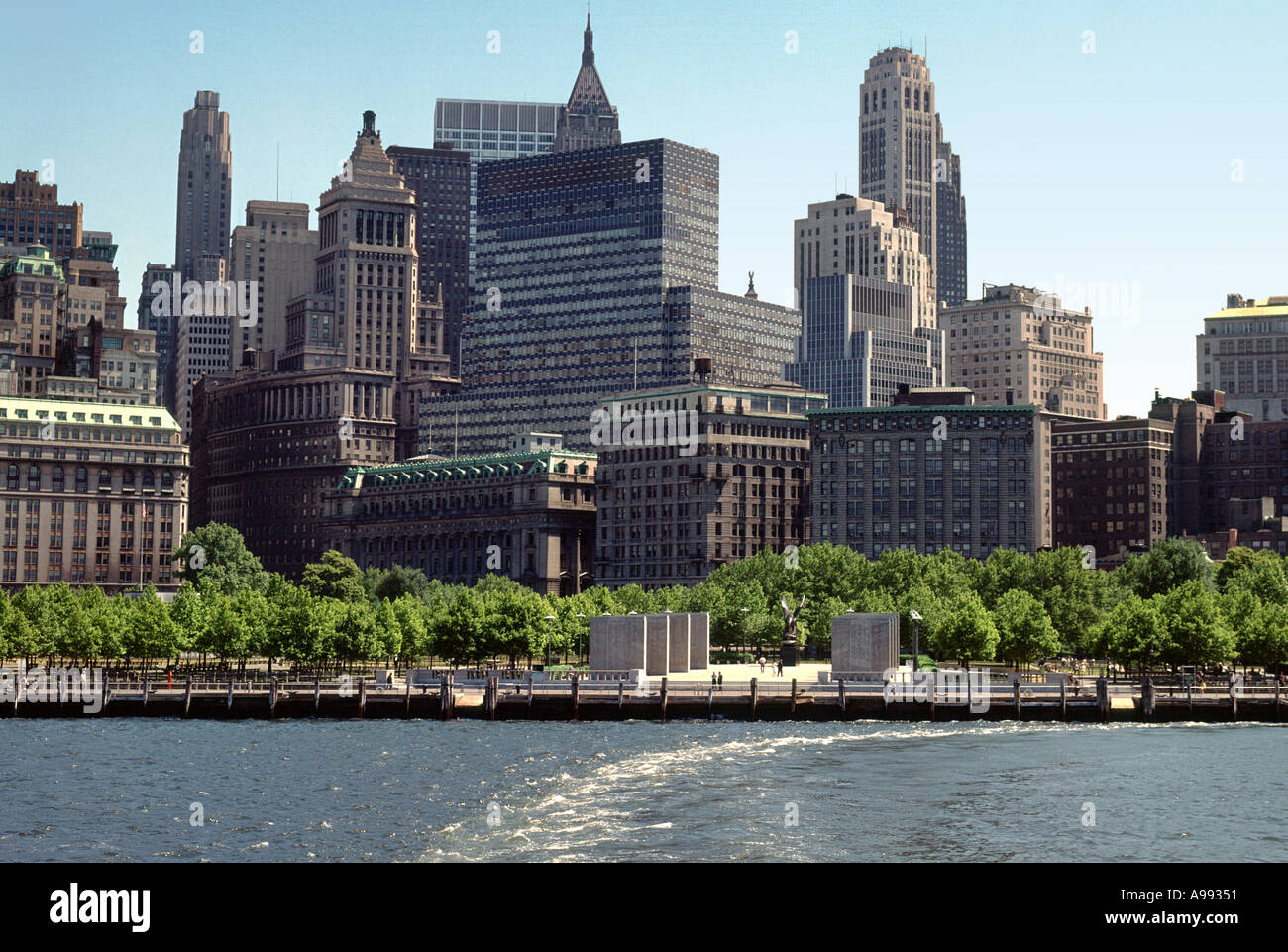 Lower Manhattan Battery New York City about 1960 Stock Photo