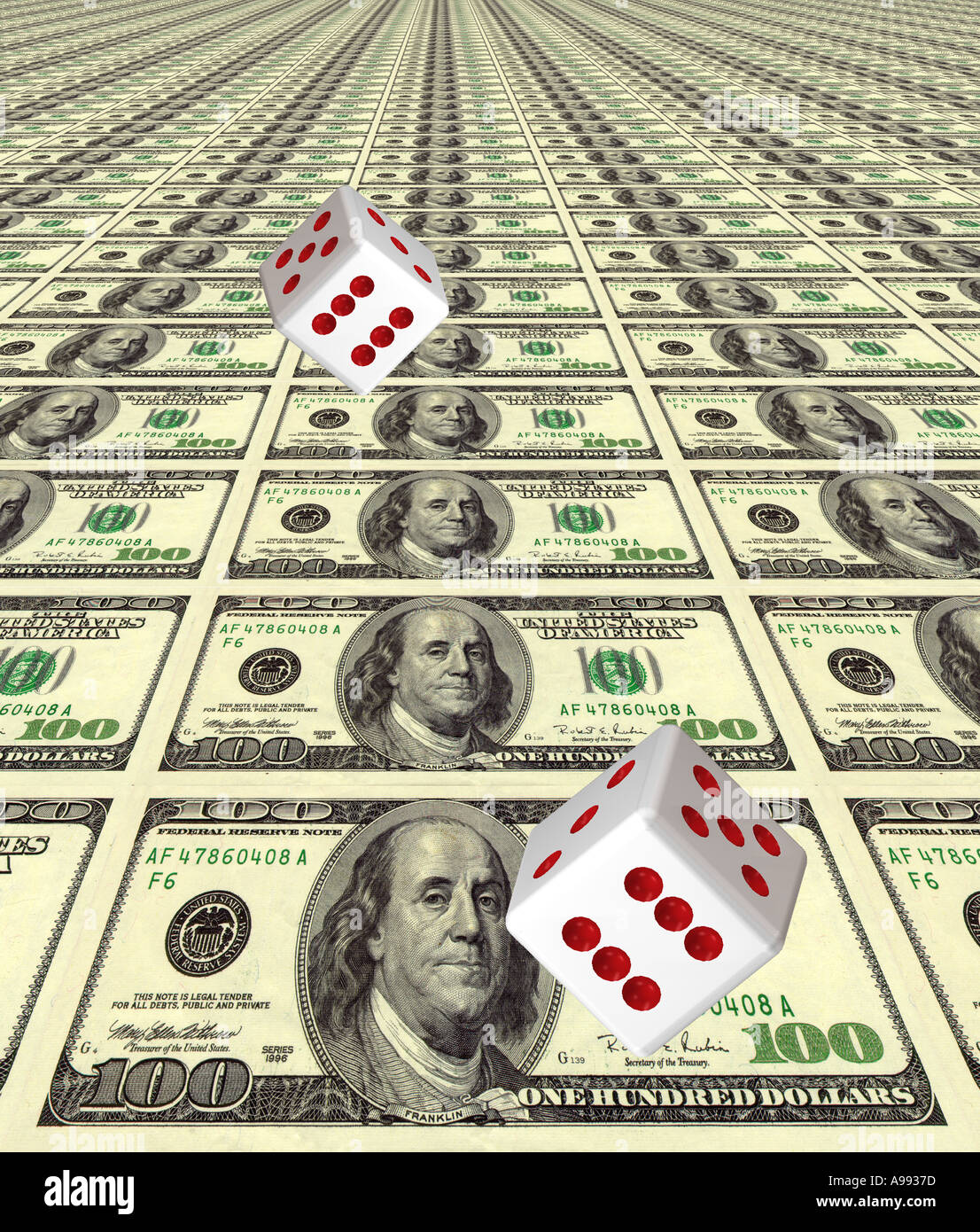 Dice dollar bills hi-res stock photography and images - Alamy