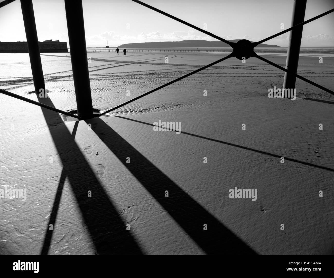 Under WestonSuperMare Pier, Somerset, England Stock