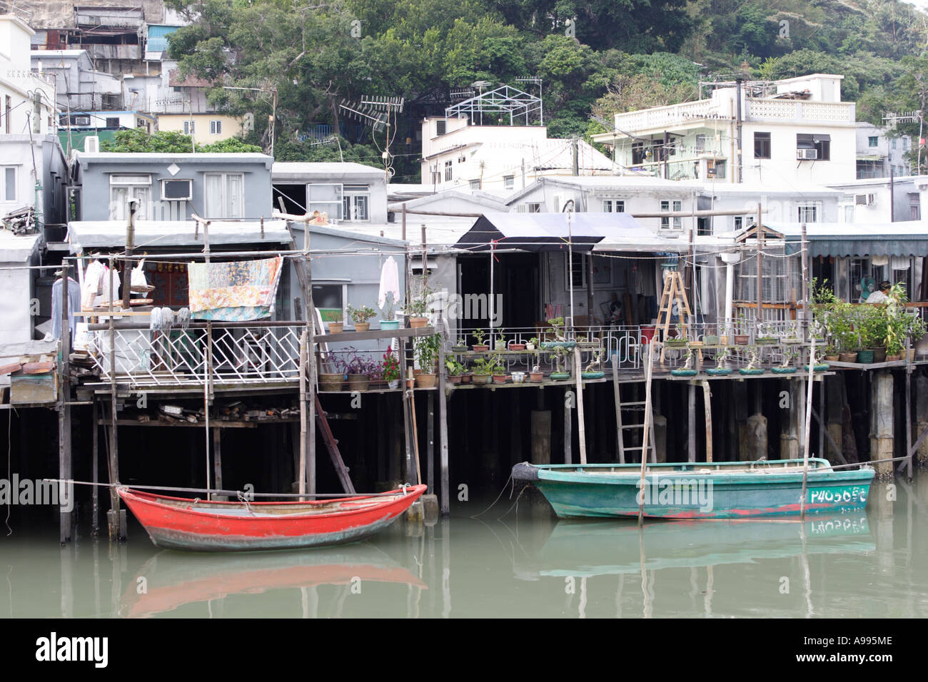 Stilt Houses Tai O Fishing Village Lantau Island Hong Kong China Stock