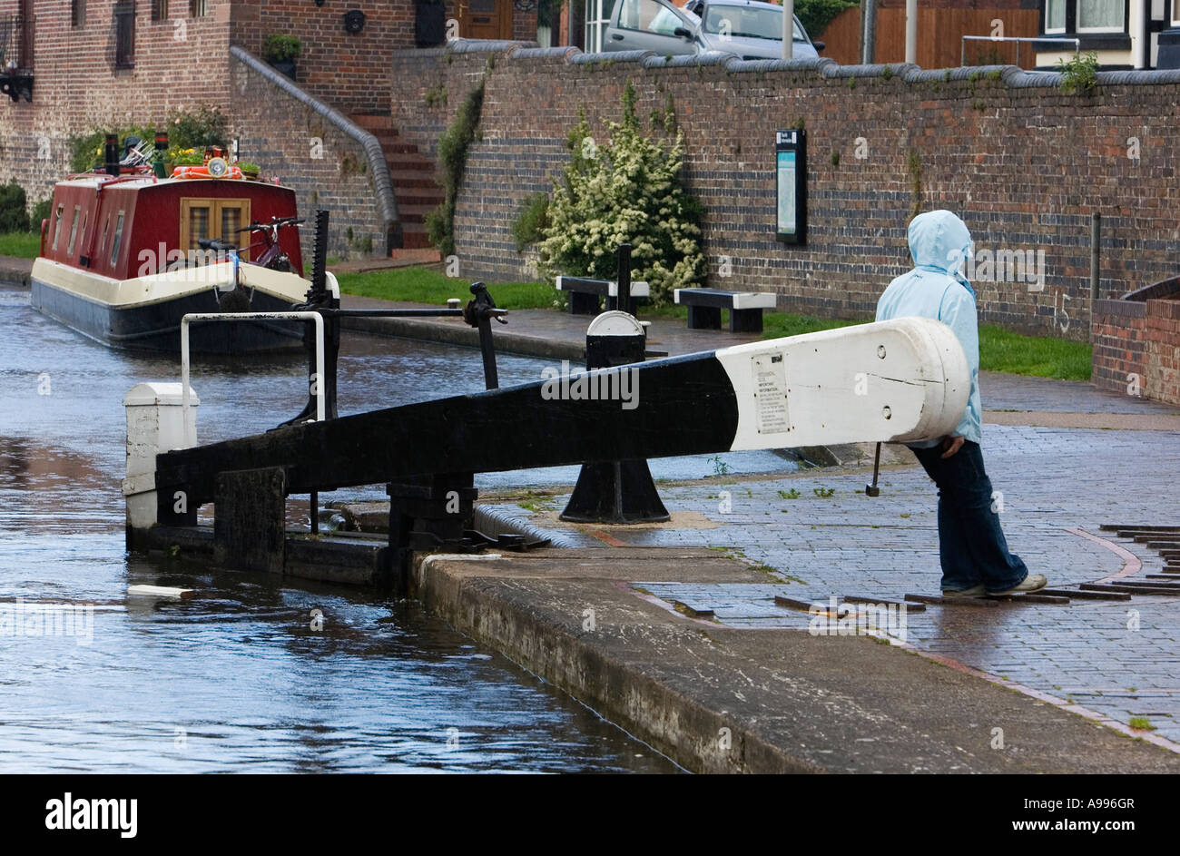 York Street Lock Stourport on Severn Worcestershire UK May 2007 Stock Photo