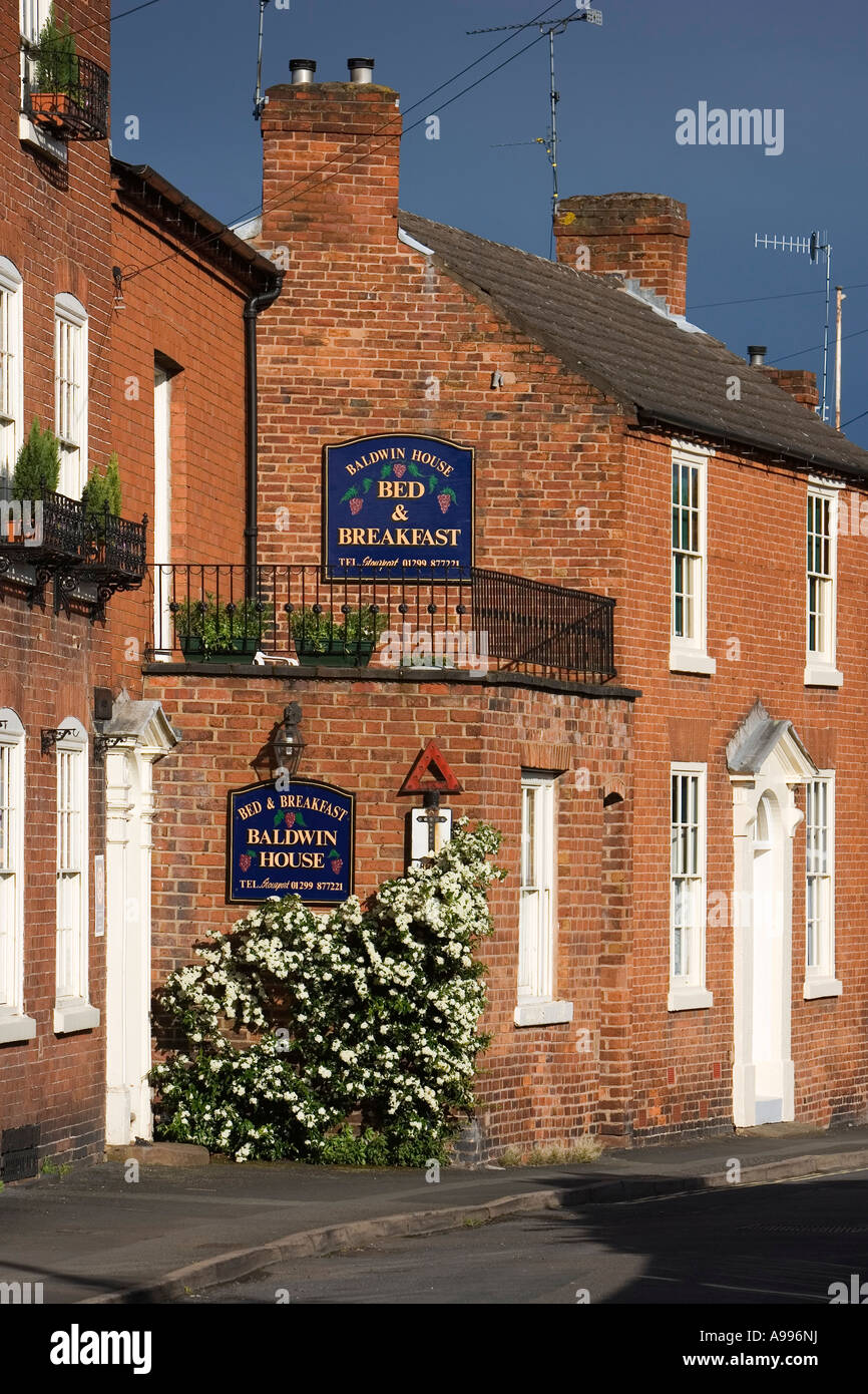 Baldwin House Bed and Breakfast in Lichfield street Stourport on Severn Worcestershire UK May 2007 Stock Photo