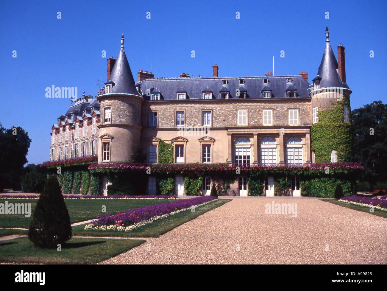 France Rambouillet castle  Stock Photo