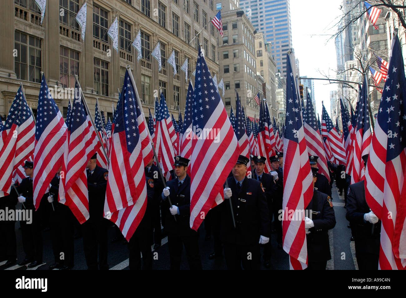 Saint Patrick s Day Parade on Fifth Avenue in NYC Stock Photo Alamy