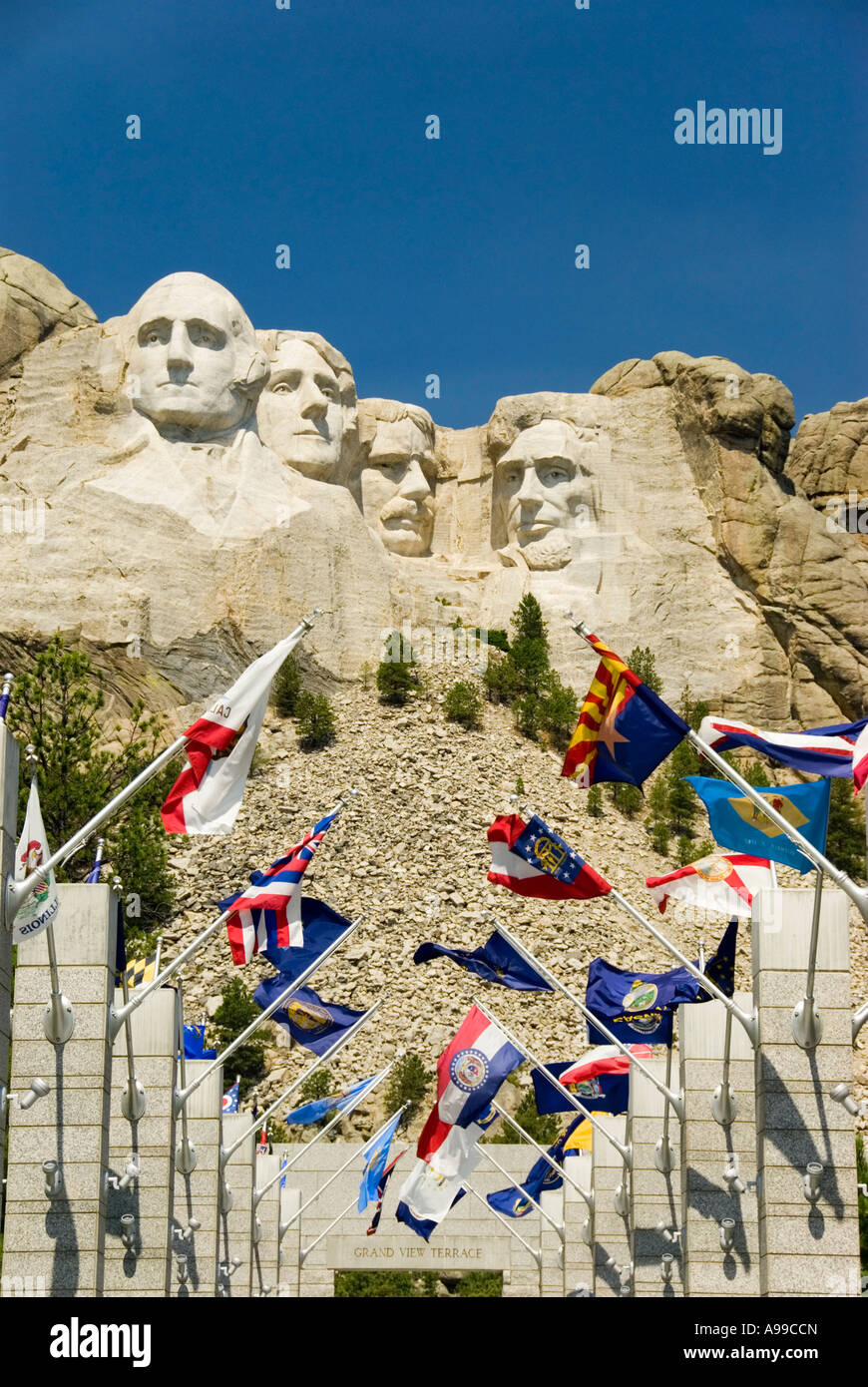 Mt Rushmore National Monument Stock Photo
