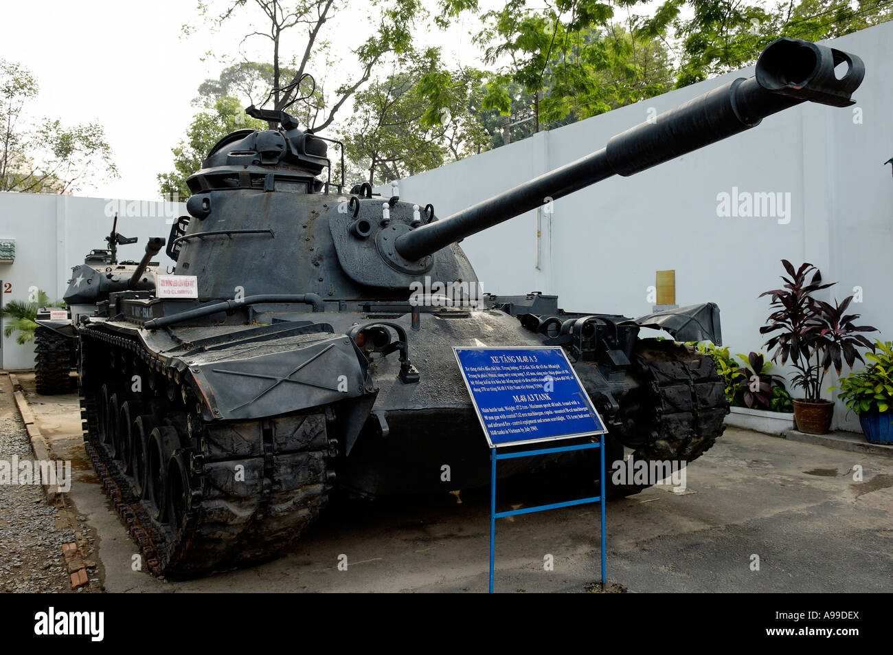 American tank at the War Remnants Mueuem, Ho Chi Minh City, Vietnam Stock Photo