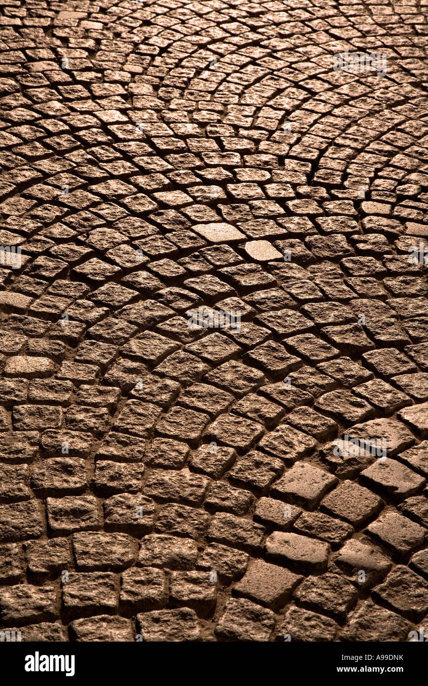 cobblestones, Strasbourg, France Stock Photo