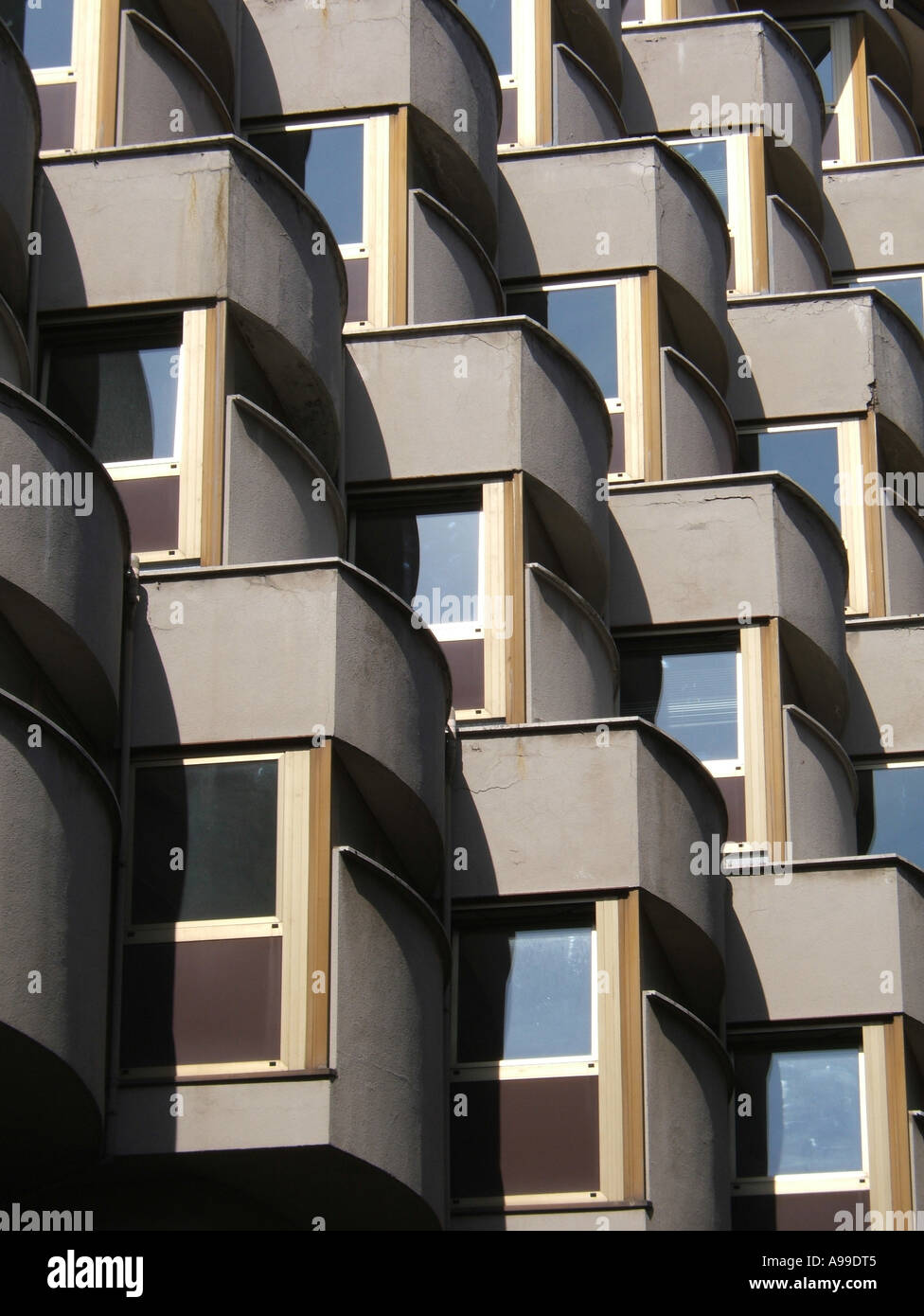 building with distinct graphic shape and features in rome Stock Photo ...