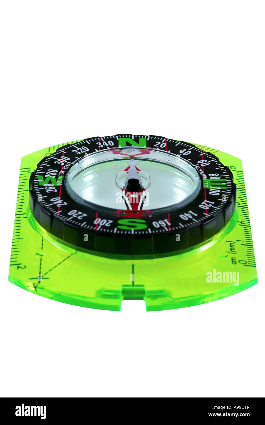 Orienteering Compass isolated on white Stock Photo Alamy