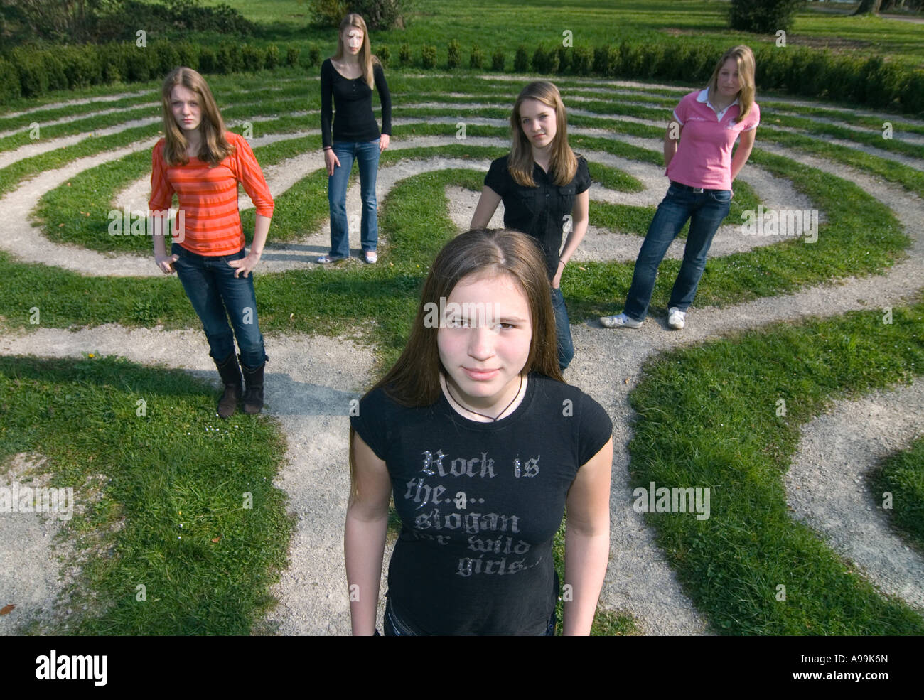 Children playing in the labyrinth hi-res stock photography and images ...