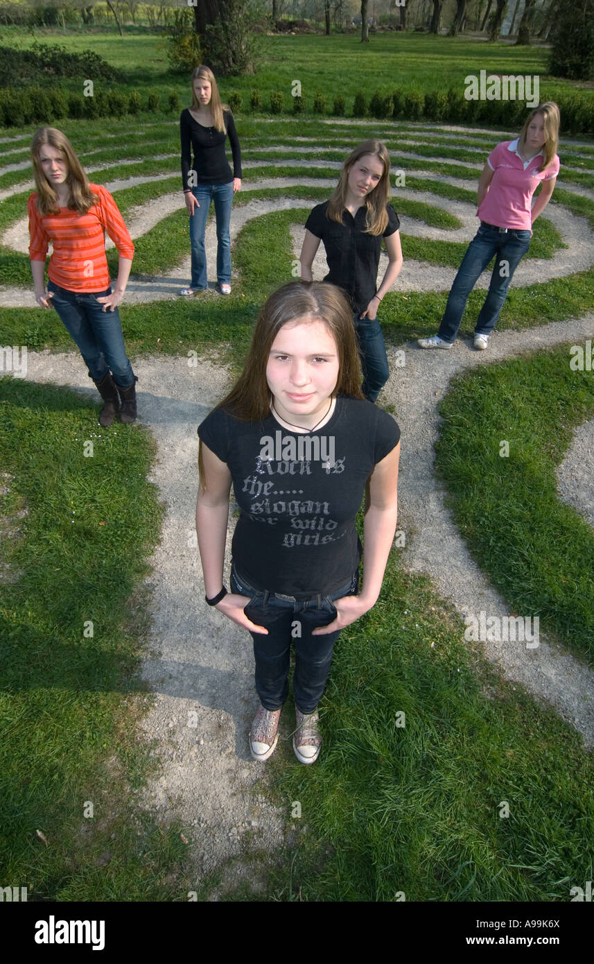 Children playing in the labyrinth hi-res stock photography and images ...