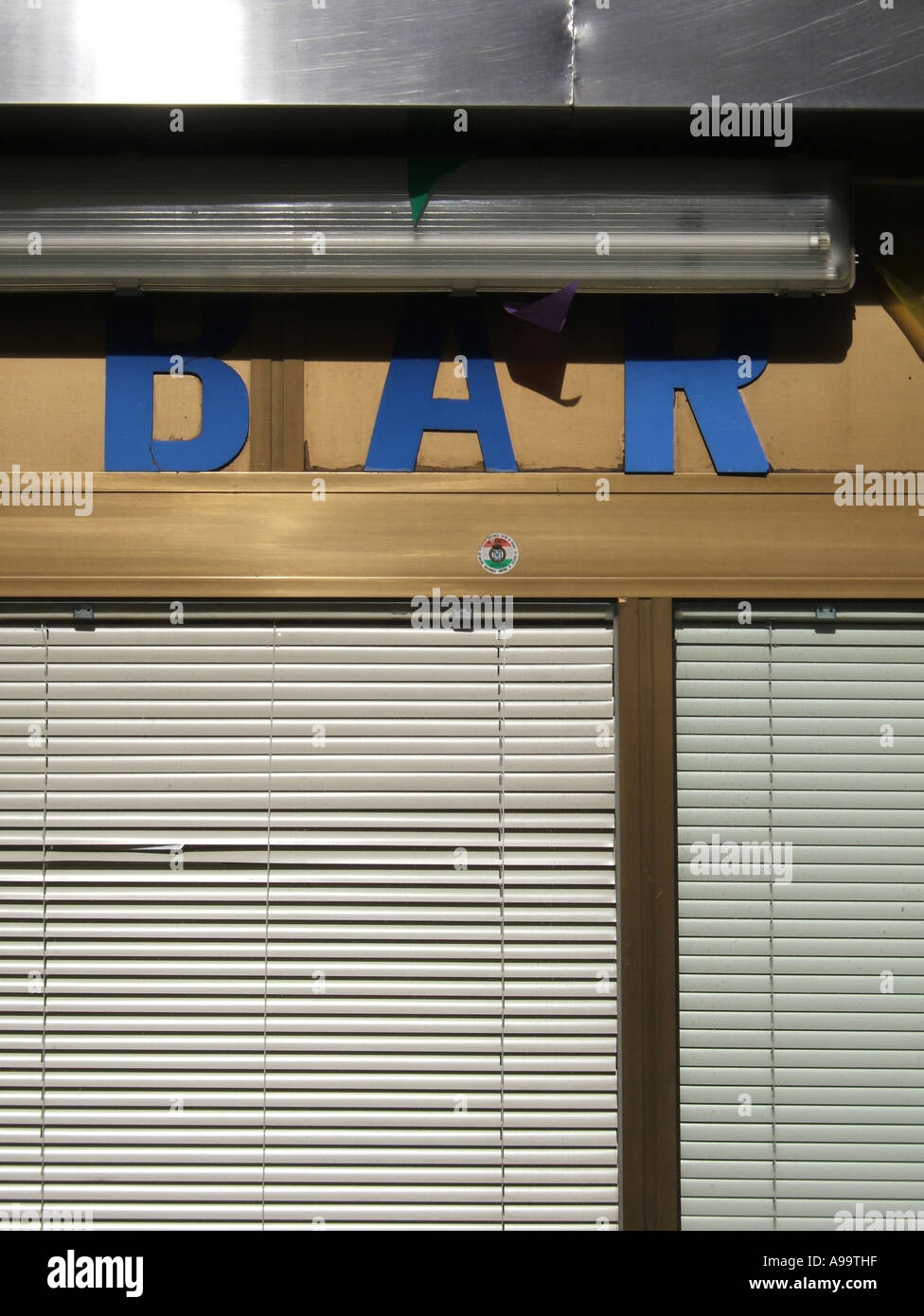 closed bar front Stock Photo Alamy
