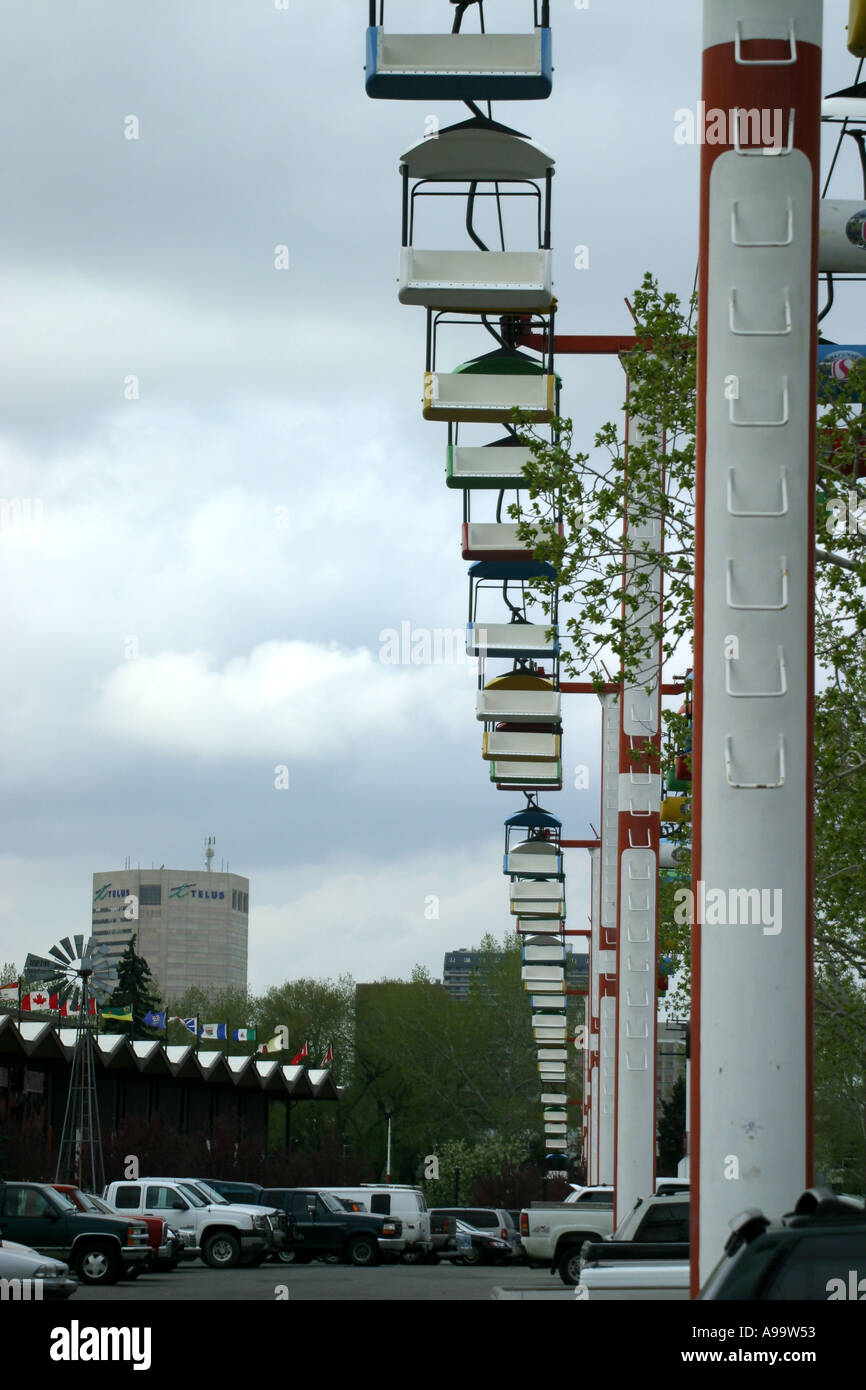 Sky tram conveyor Stock Photo