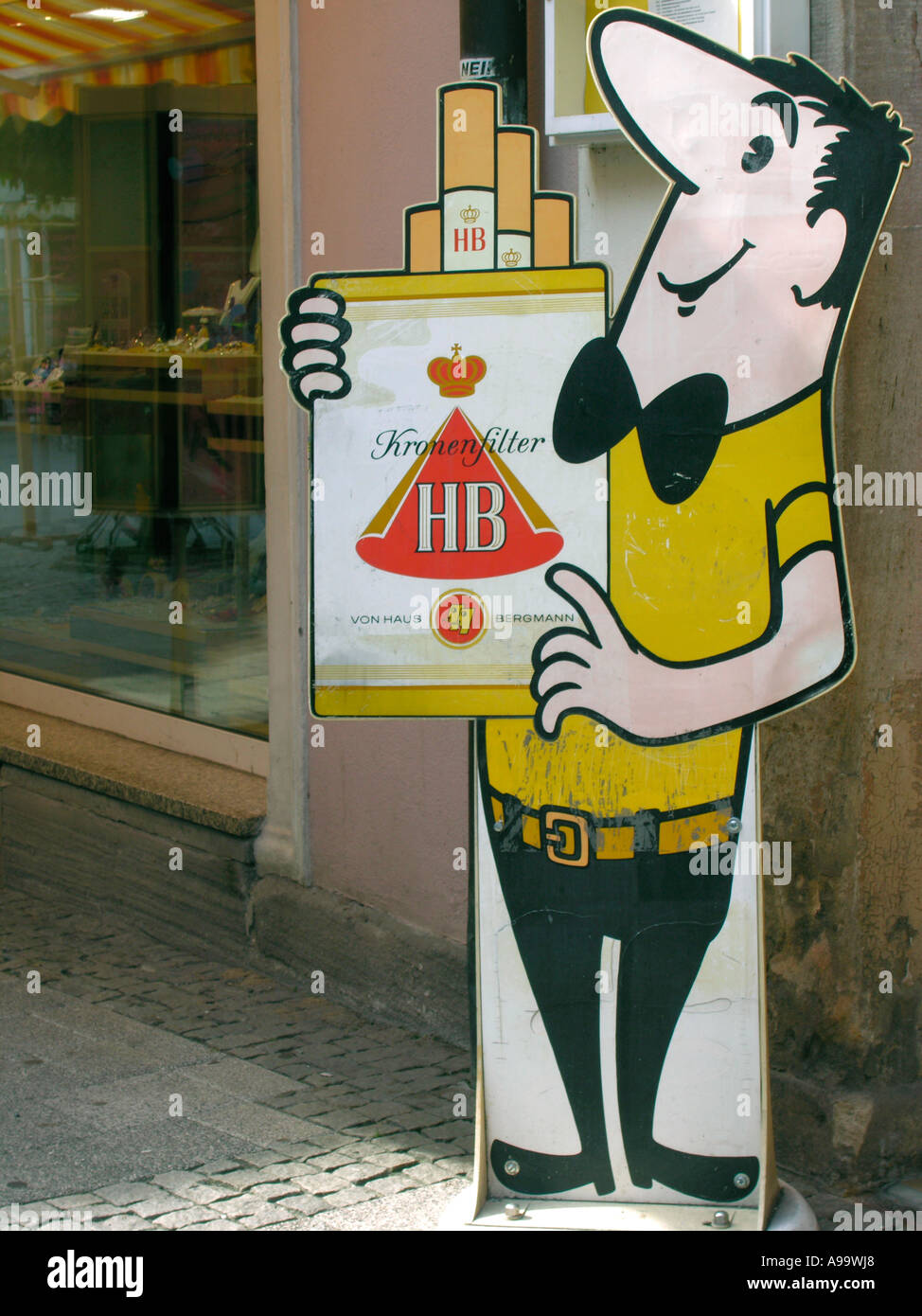 HB Männchen little man of HB traditional advertising for the german