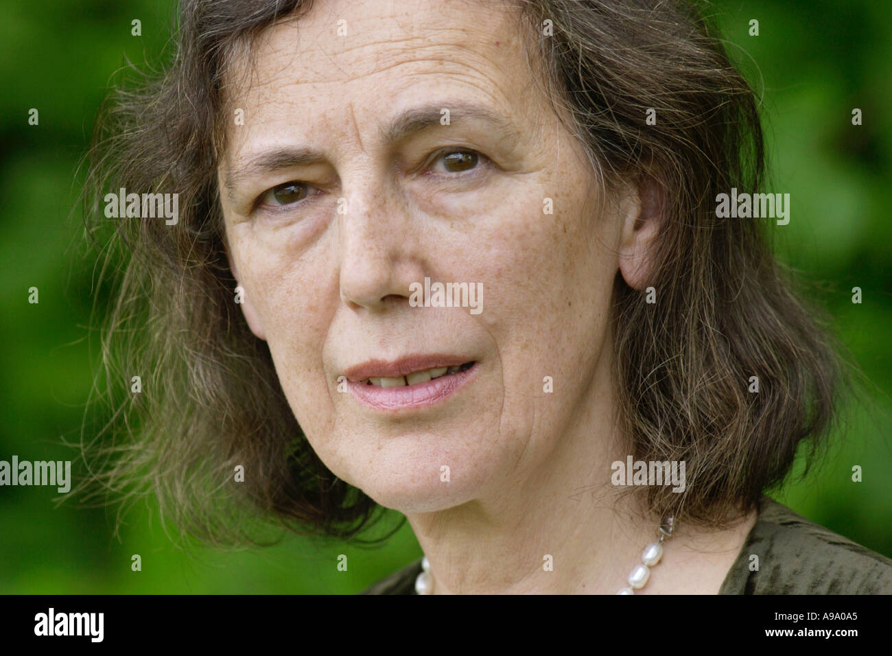 Claire Tomalin Whitbread Book of the Year Winner pictured at Hay Festival 2003  Hay on Wye Powys Wales UK Stock Photo