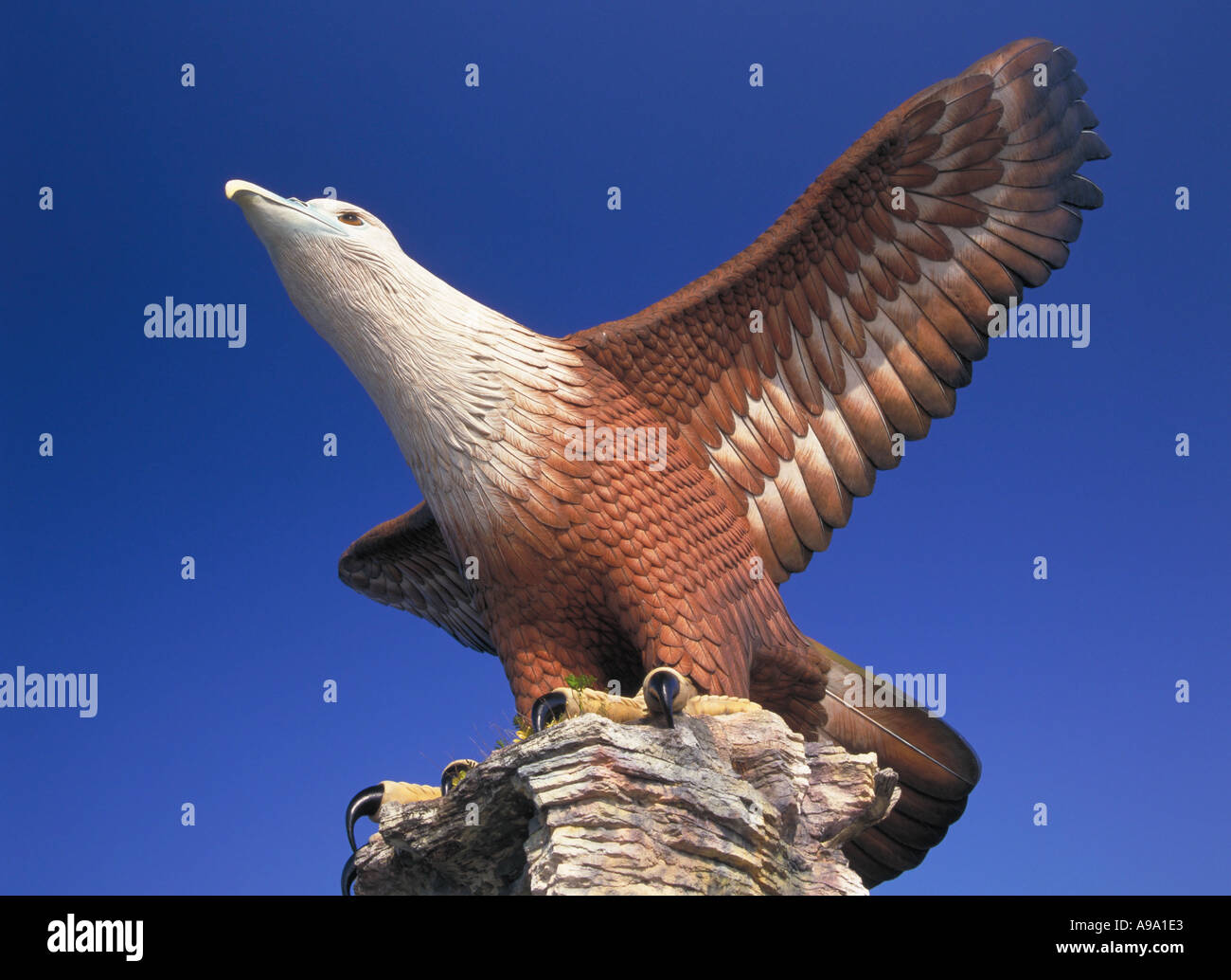MALAYSIA Kedah Langkawi Kuah Datang Lang Eagle Square Giant bird statue