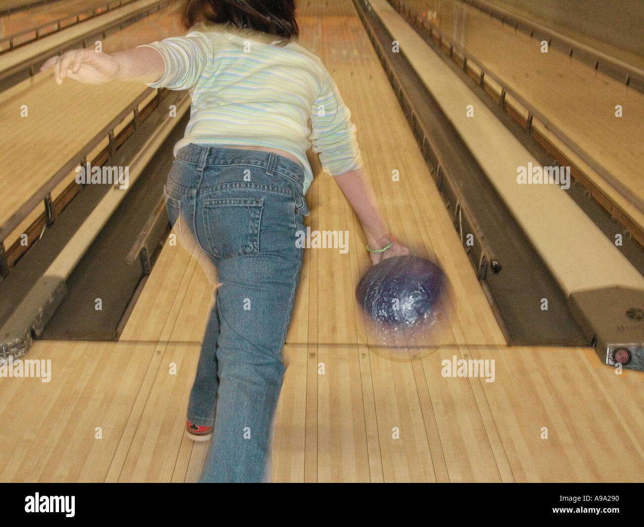 Year old girl bowling bowling hires stock photography and images Alamy