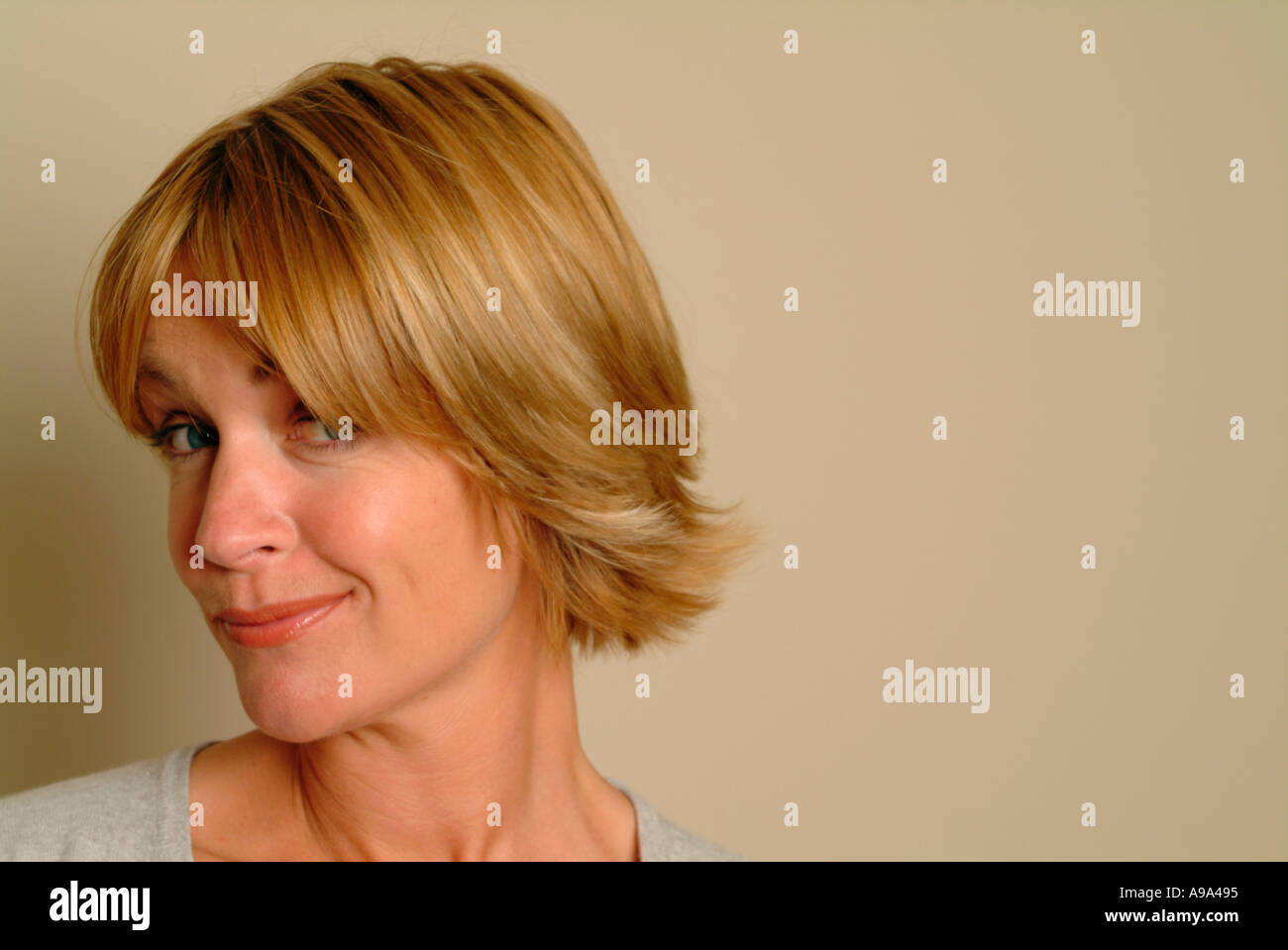 portrait of woman in 30s Stock Photo