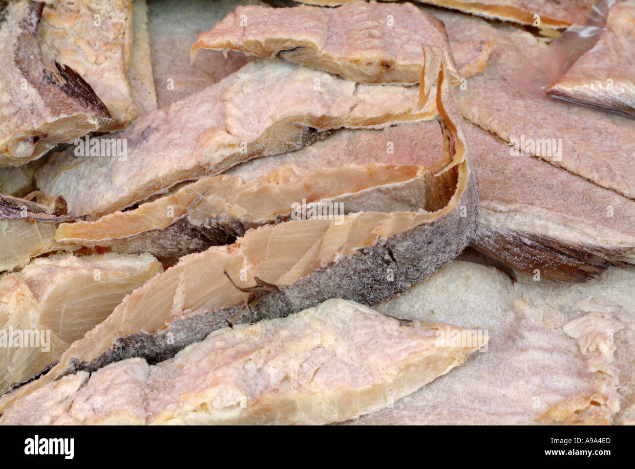 Salted Cod for Sale at Bergen Open Market Stock Photo Alamy