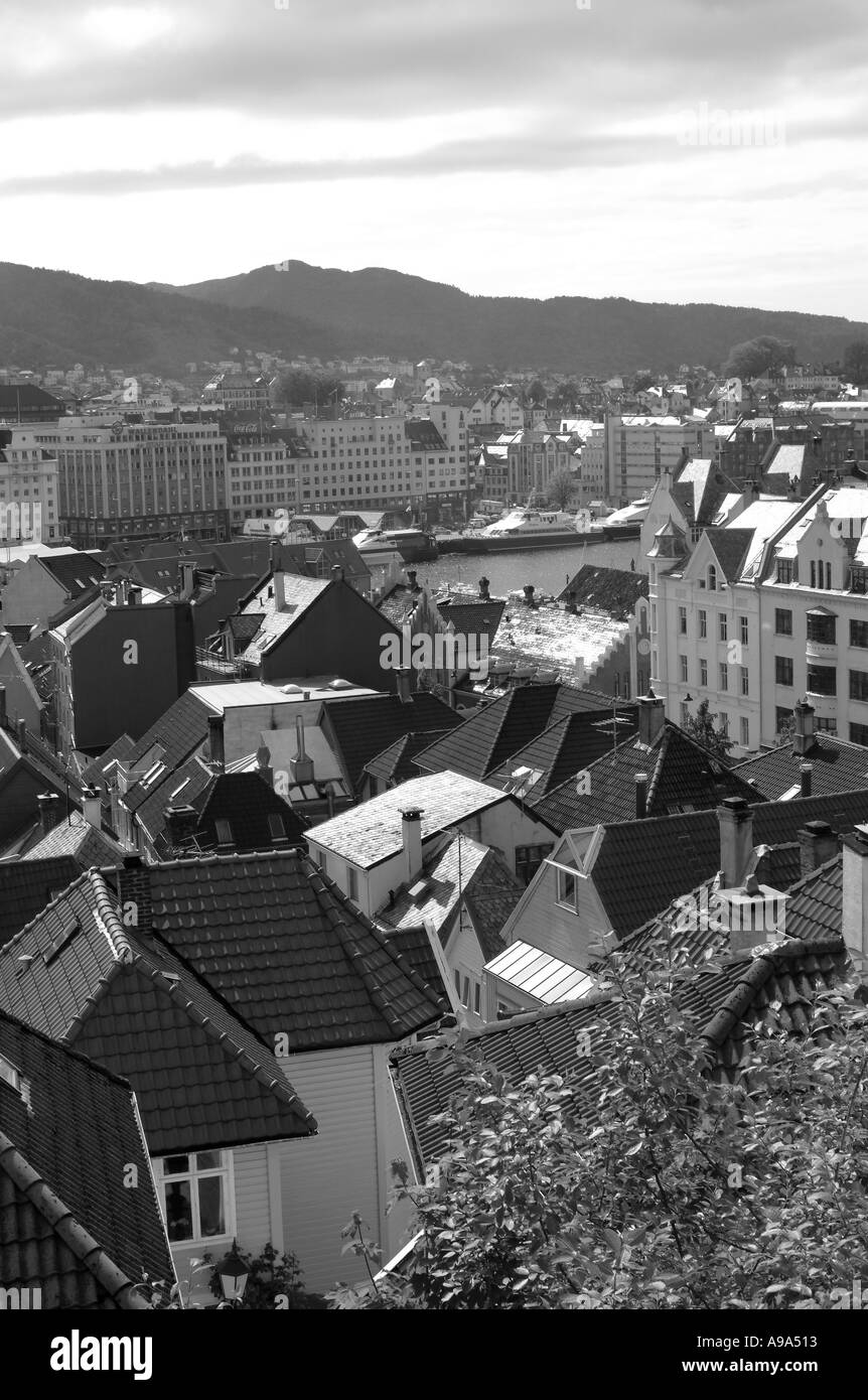 Rooftops of Bergen Stock Photo - Alamy