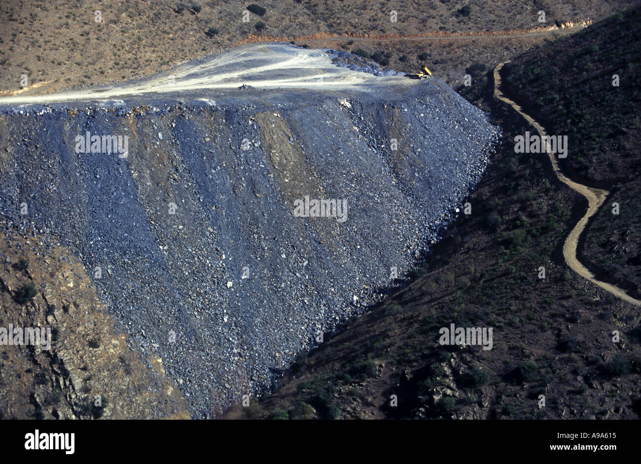 Dam construction Coa Valley NE Portugal Stock Photo