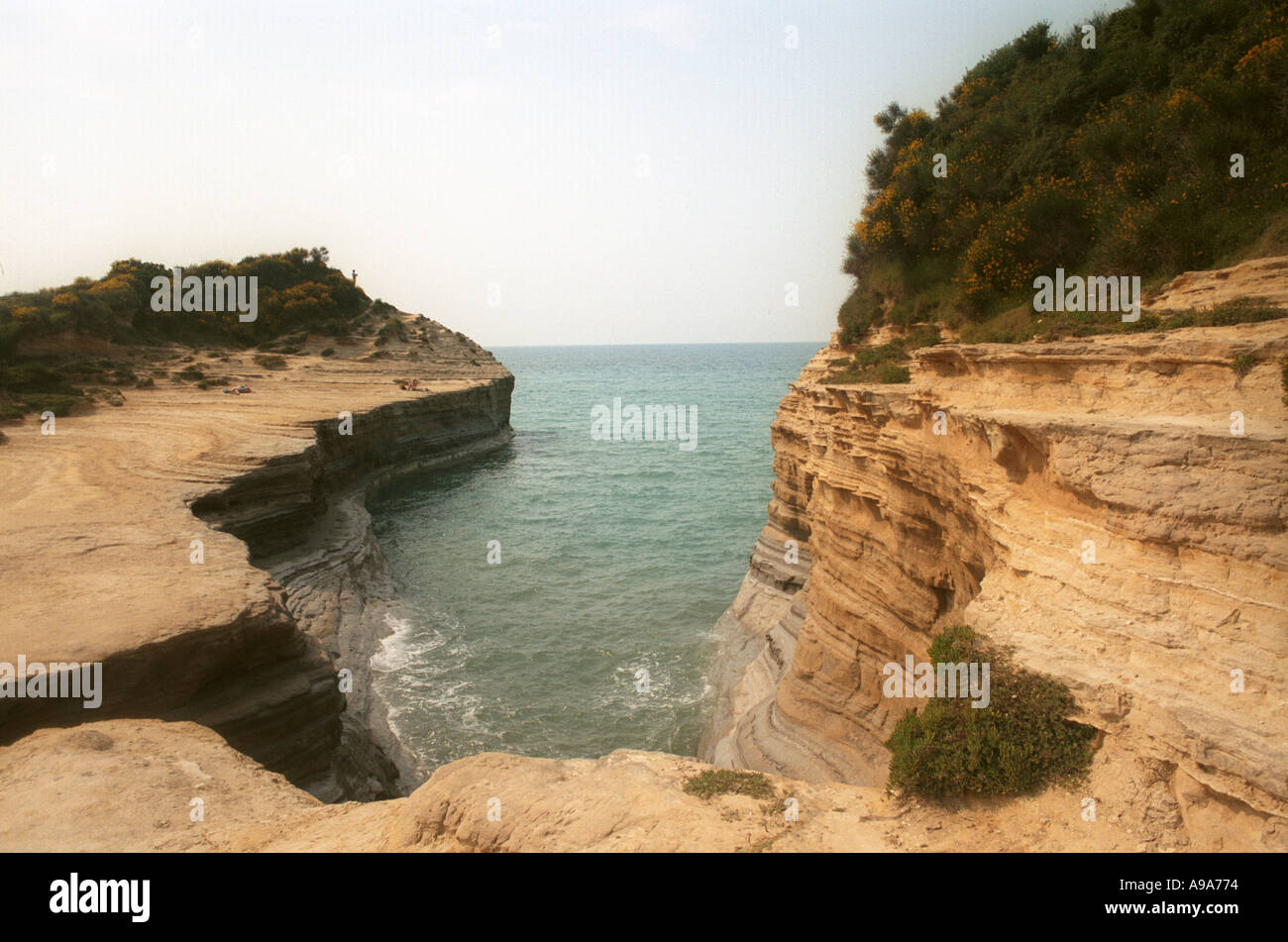 Inlet in the Northern coastline of Corfu Stock Photo - Alamy