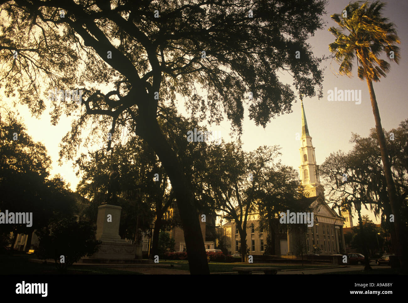 CHIPPEWA SQUARE SAVANNAH USA Stock Photo Alamy