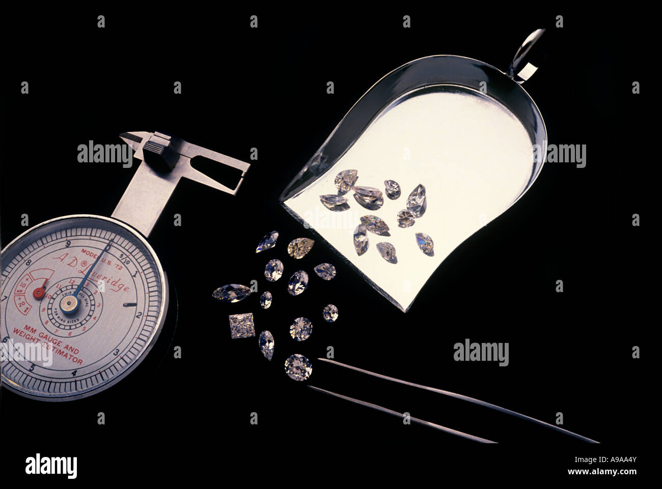 Large Size Diamonds On Plain Stock Photos Large Size Diamonds On