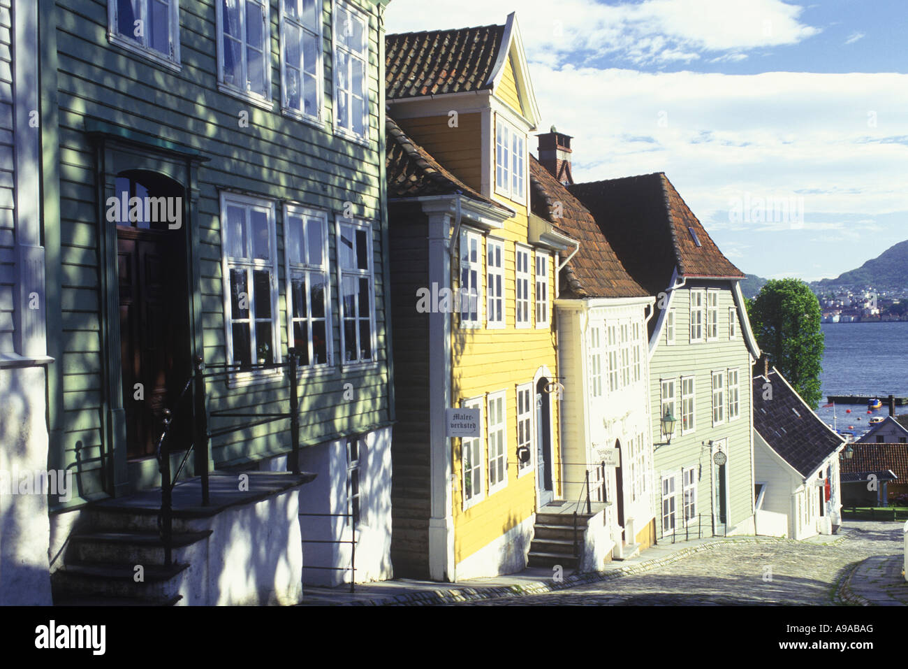 GAMLE BERGEN MUSEUM SANDVIKEN BERGEN HORDALAND NORWAY Stock Photo