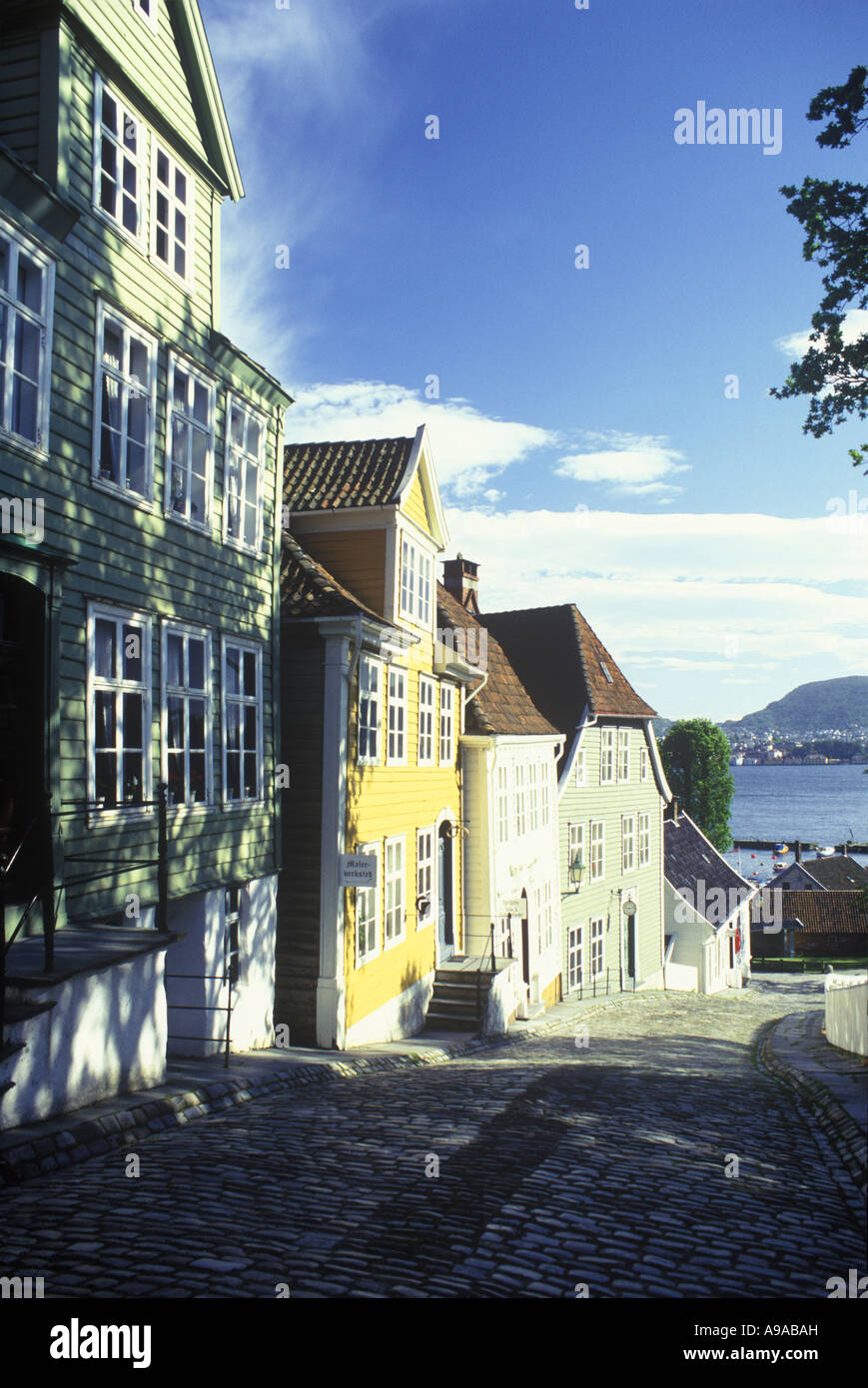 GAMLE BERGEN MUSEUM SANDVIKEN BERGEN HORDALAND NORWAY Stock Photo
