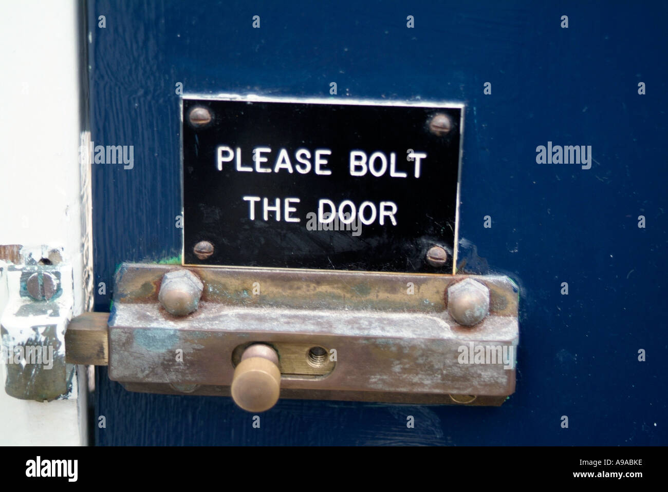 Please Bolt The Door Shut Close Lock Keep Out Lock Stock Photos